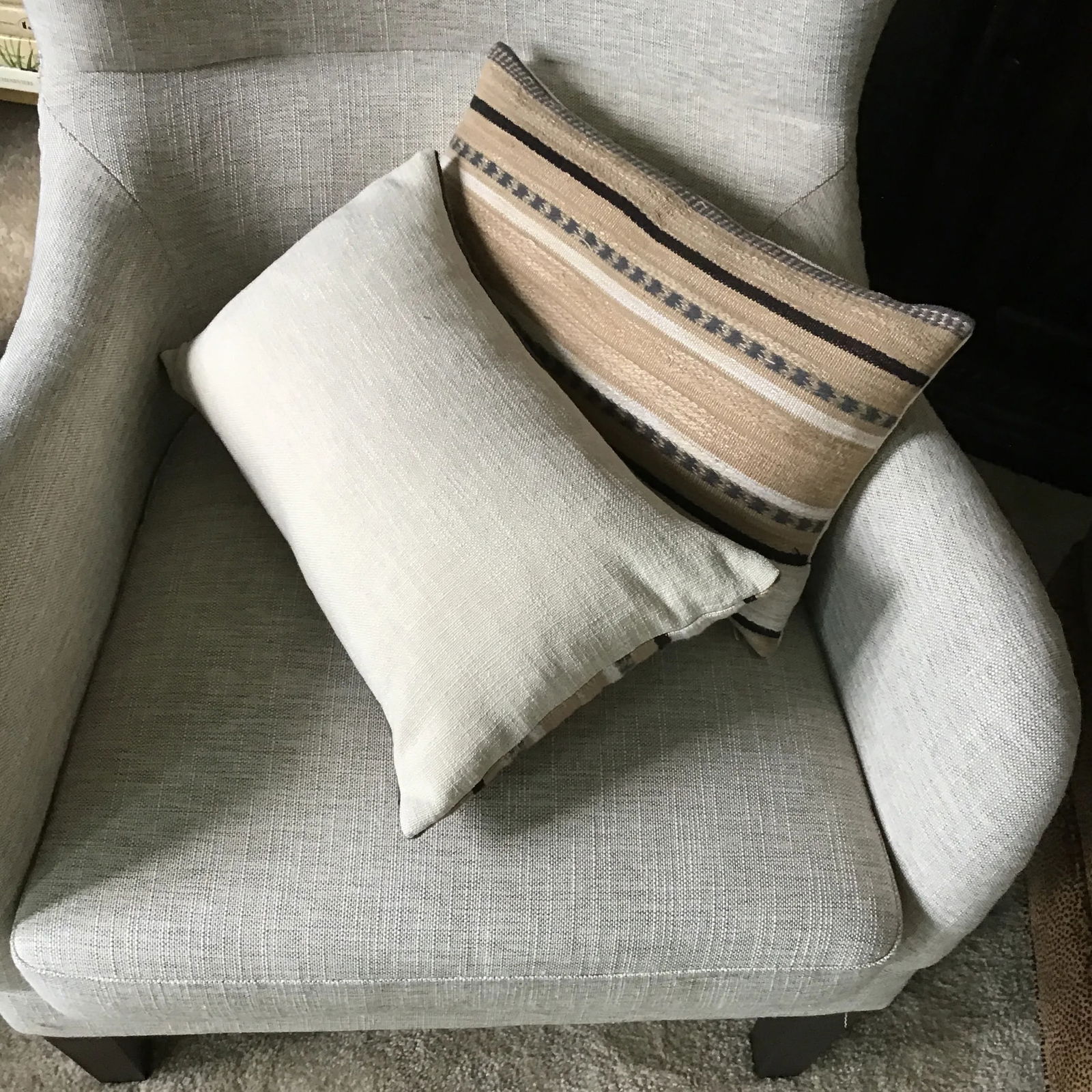 Kravet Lumbar Pillows Serape Blanket Fabric Kravet Couture Fabric Serape Blanket Style Lumbar Pillow - 6