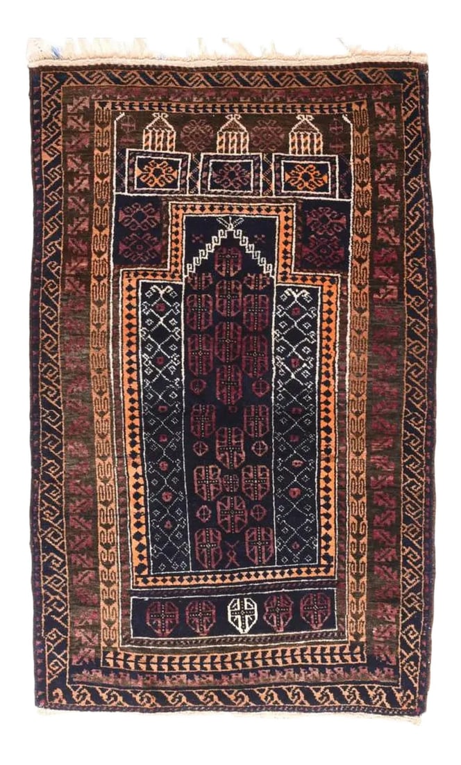 1960s Persian Gabbeh Rug-2"²4"³ × 2"²10"³ (1 of 4)