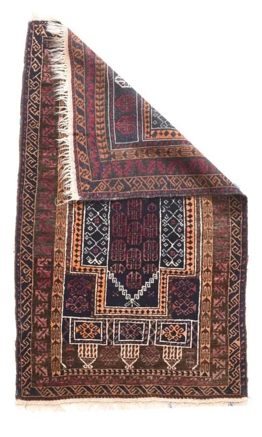 1960s Persian Gabbeh Rug-2"²4"³ × 2"²10"³ - 3