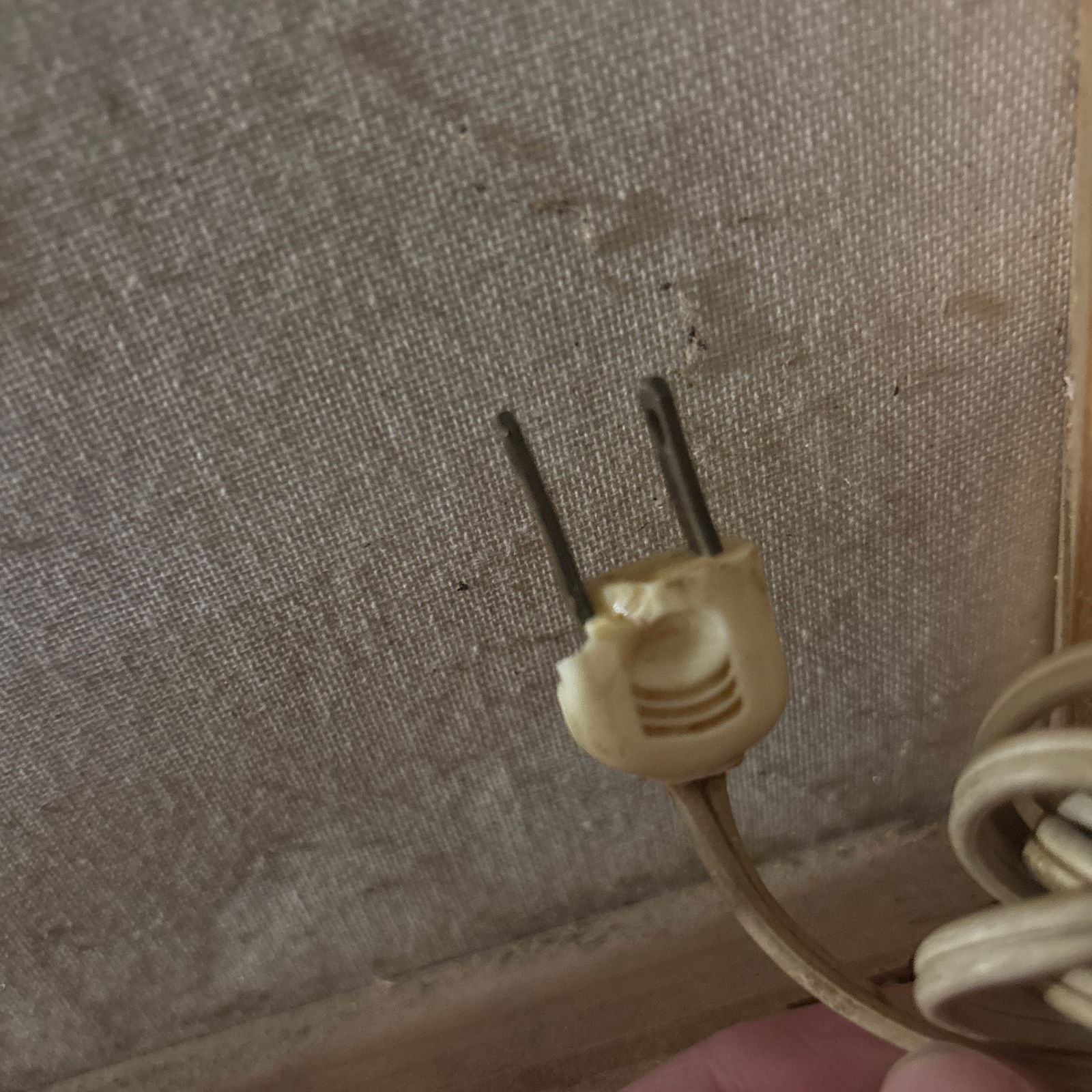 Antique Capodimonte Italian Porcelain Hand Painted Flower Table Lamp, Brass Base - 8