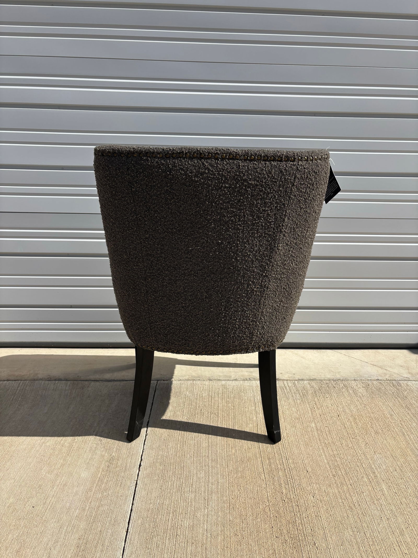 Set of Six Bellevue Modern Charcoal Gray Chairs, Alder & Tweed - 4