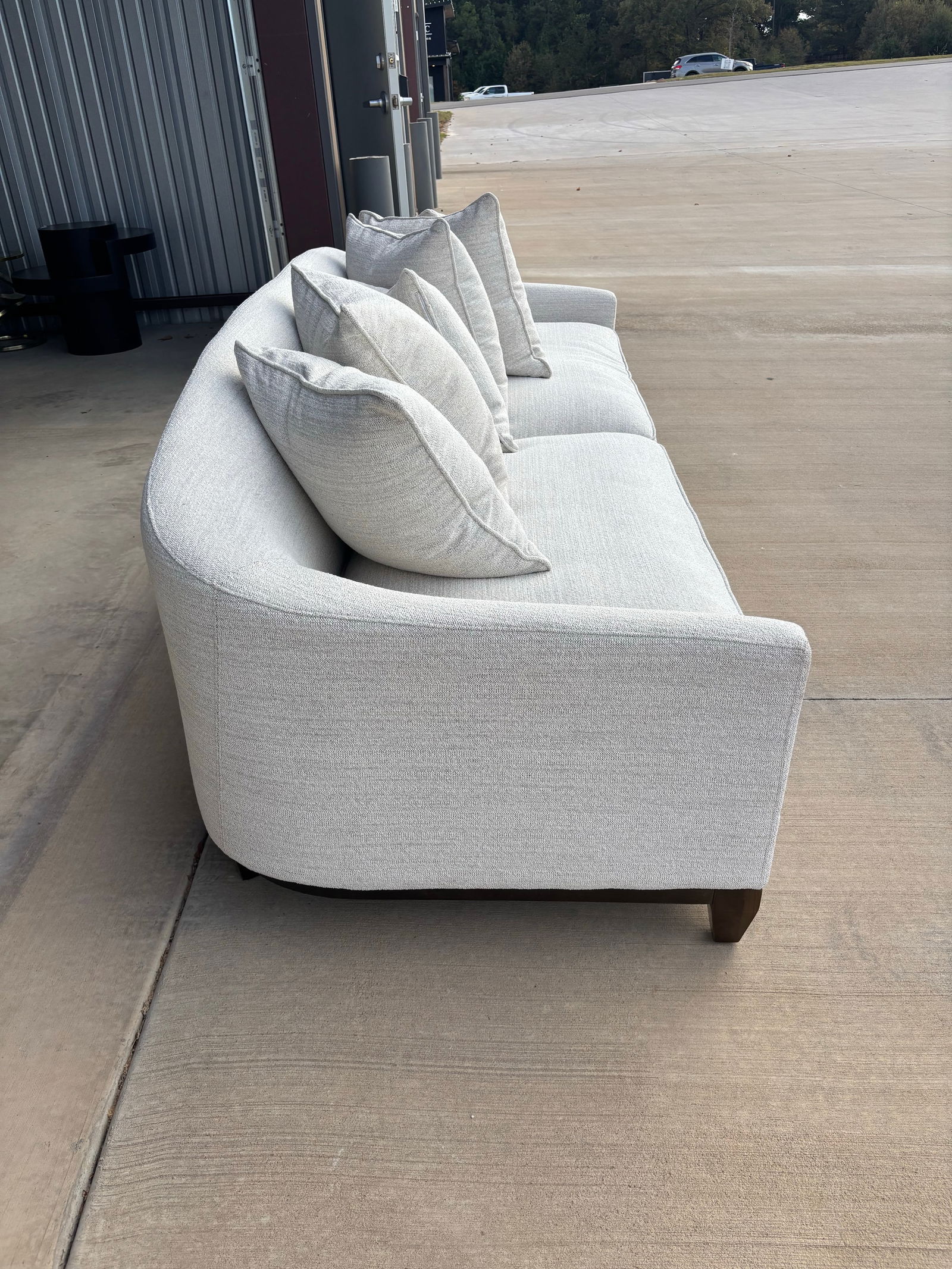 Charlotte Barclay Modern White Sofa, Alder & Tweed Furniture Co. - 11