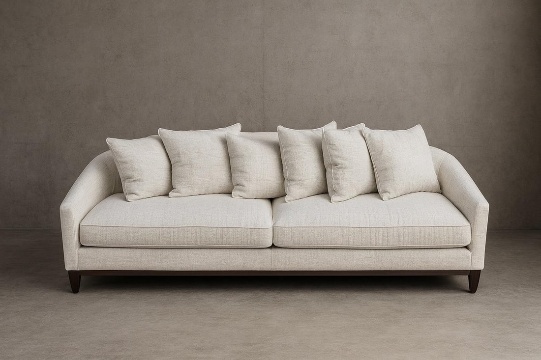 Charlotte Barclay Modern White Sofa, Alder & Tweed Furniture Co. - 2