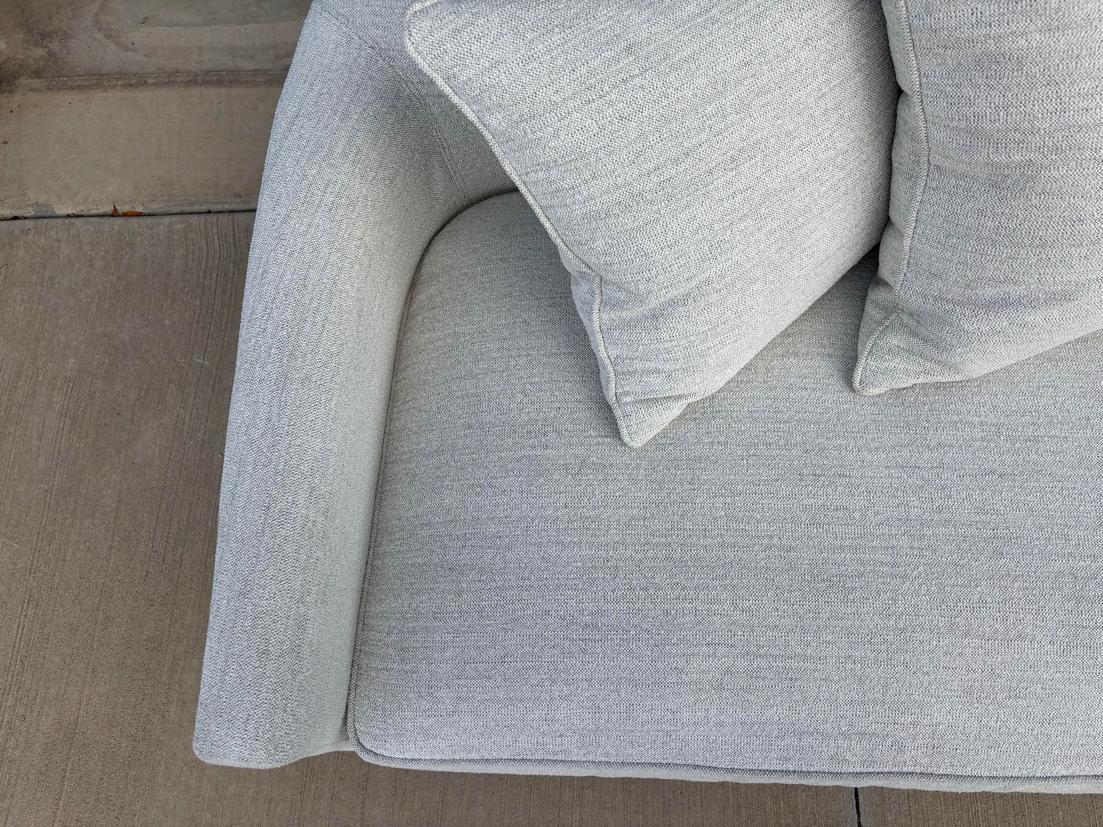 Charlotte Barclay Modern White Sofa, Alder & Tweed Furniture Co. - 4