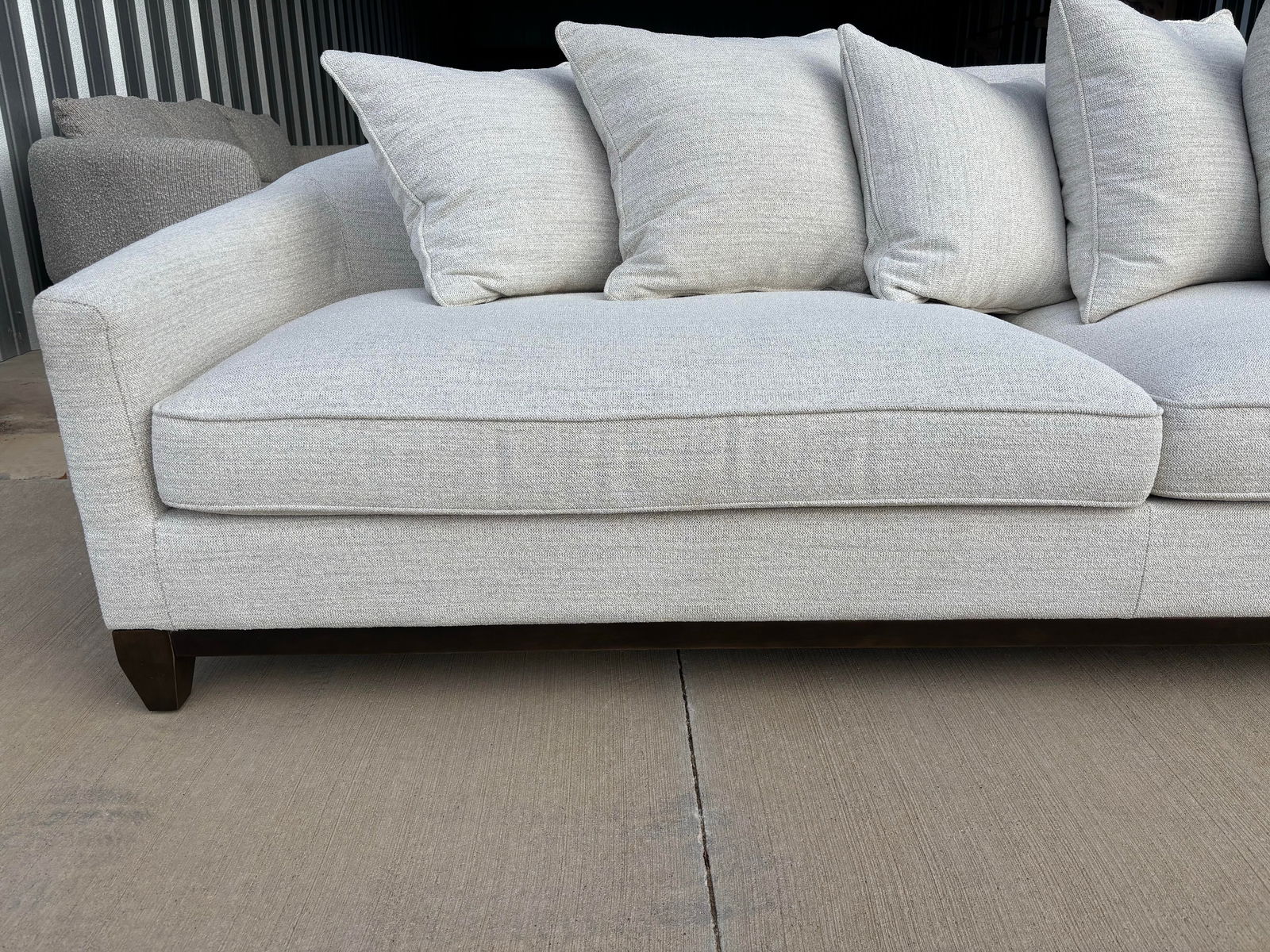 Charlotte Barclay Modern White Sofa, Alder & Tweed Furniture Co. - 7