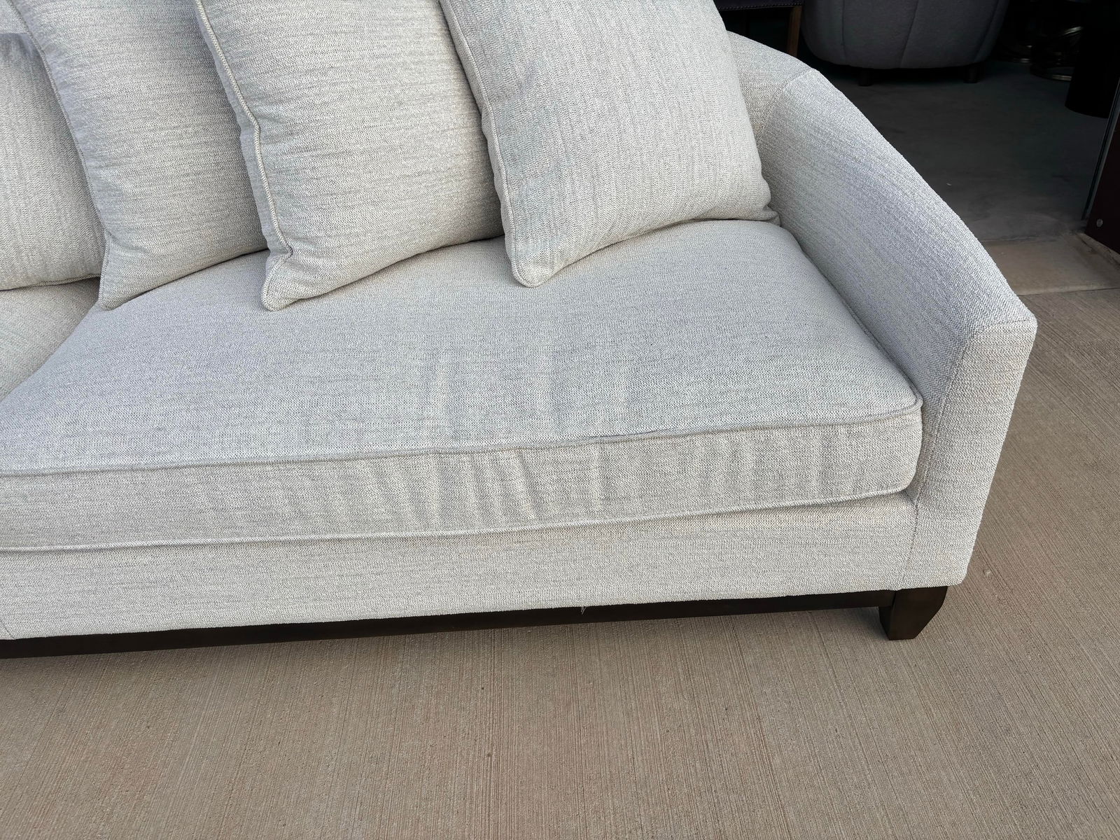 Charlotte Barclay Modern White Sofa, Alder & Tweed Furniture Co. - 8