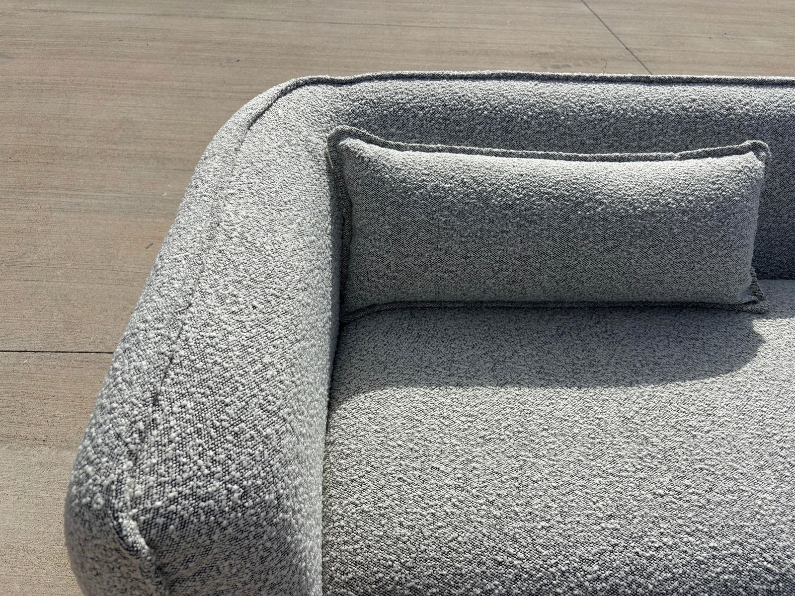 Campbell Modern Gray Boucle Sofa, Alder & Tweed Furniture Co. - 4