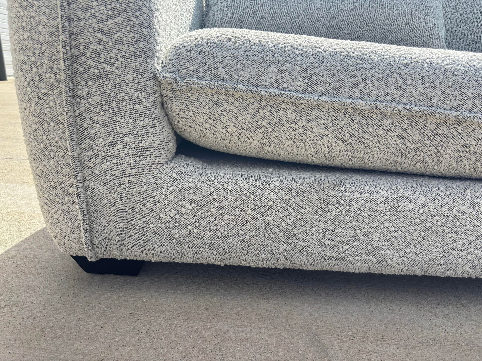 Campbell Modern Gray Boucle Sofa, Alder & Tweed Furniture Co. - 6
