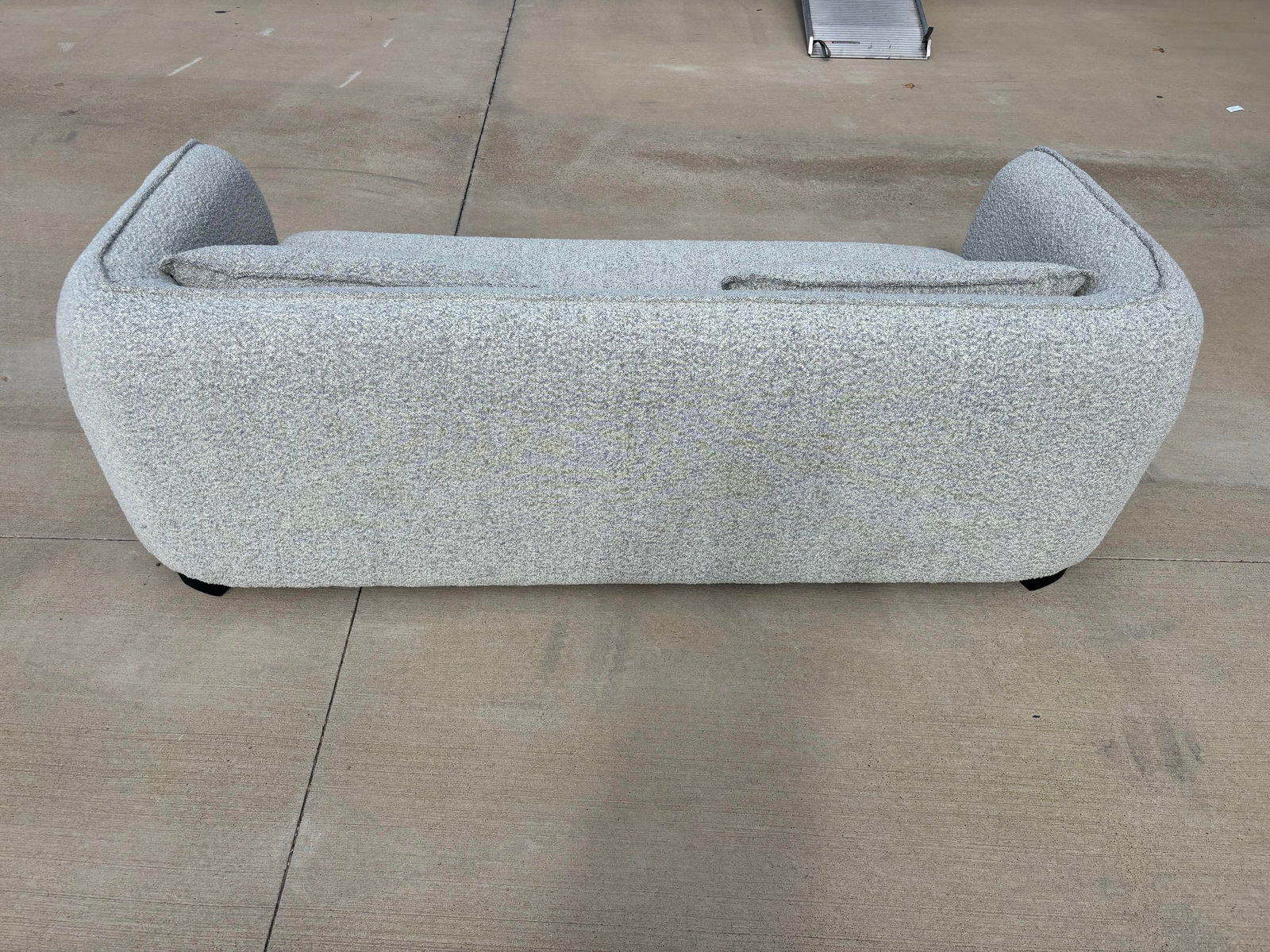 Campbell Modern Gray Boucle Sofa, Alder & Tweed Furniture Co. - 8