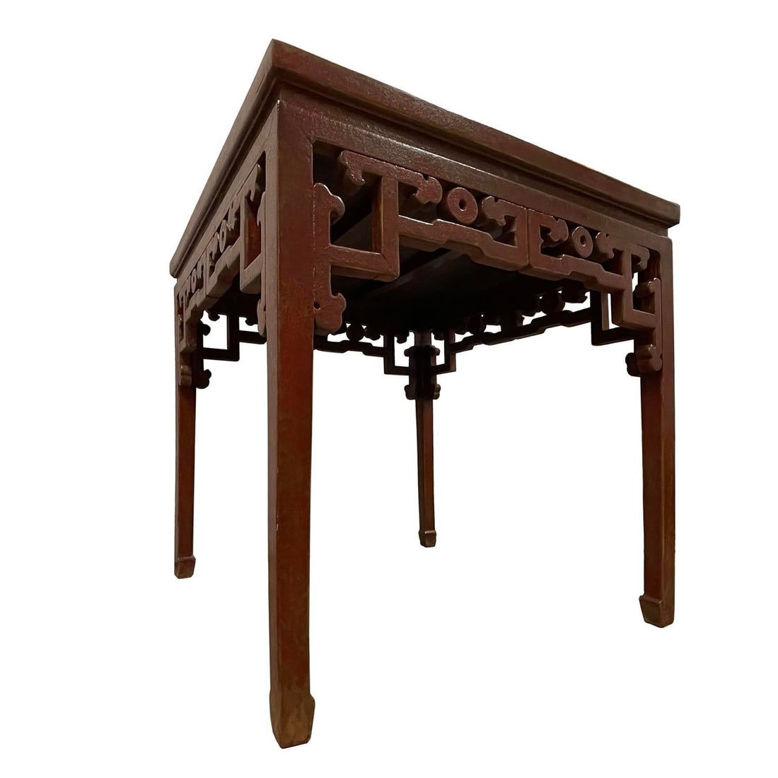 Mid-20th Century Chinese Red Lacquered Square Dining Table, "Ba Xian" Table - 3