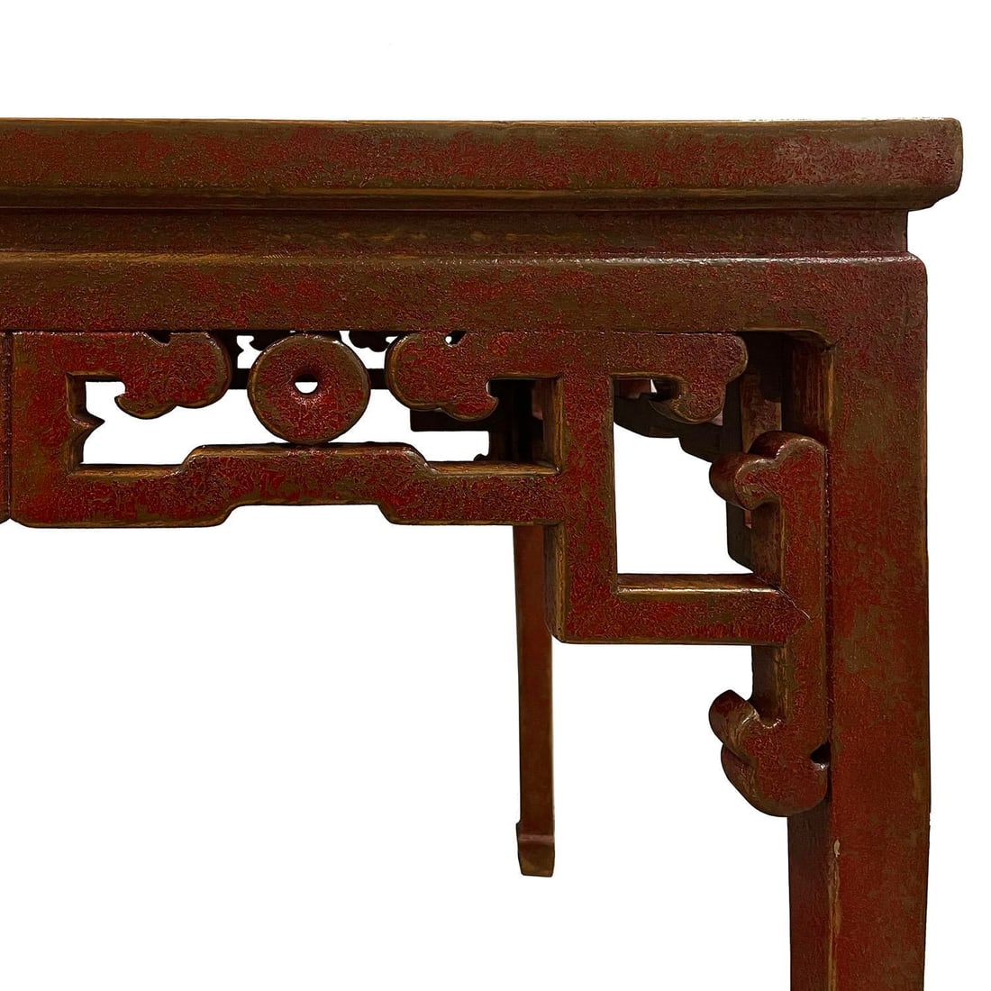 Mid-20th Century Chinese Red Lacquered Square Dining Table, "Ba Xian" Table - 5