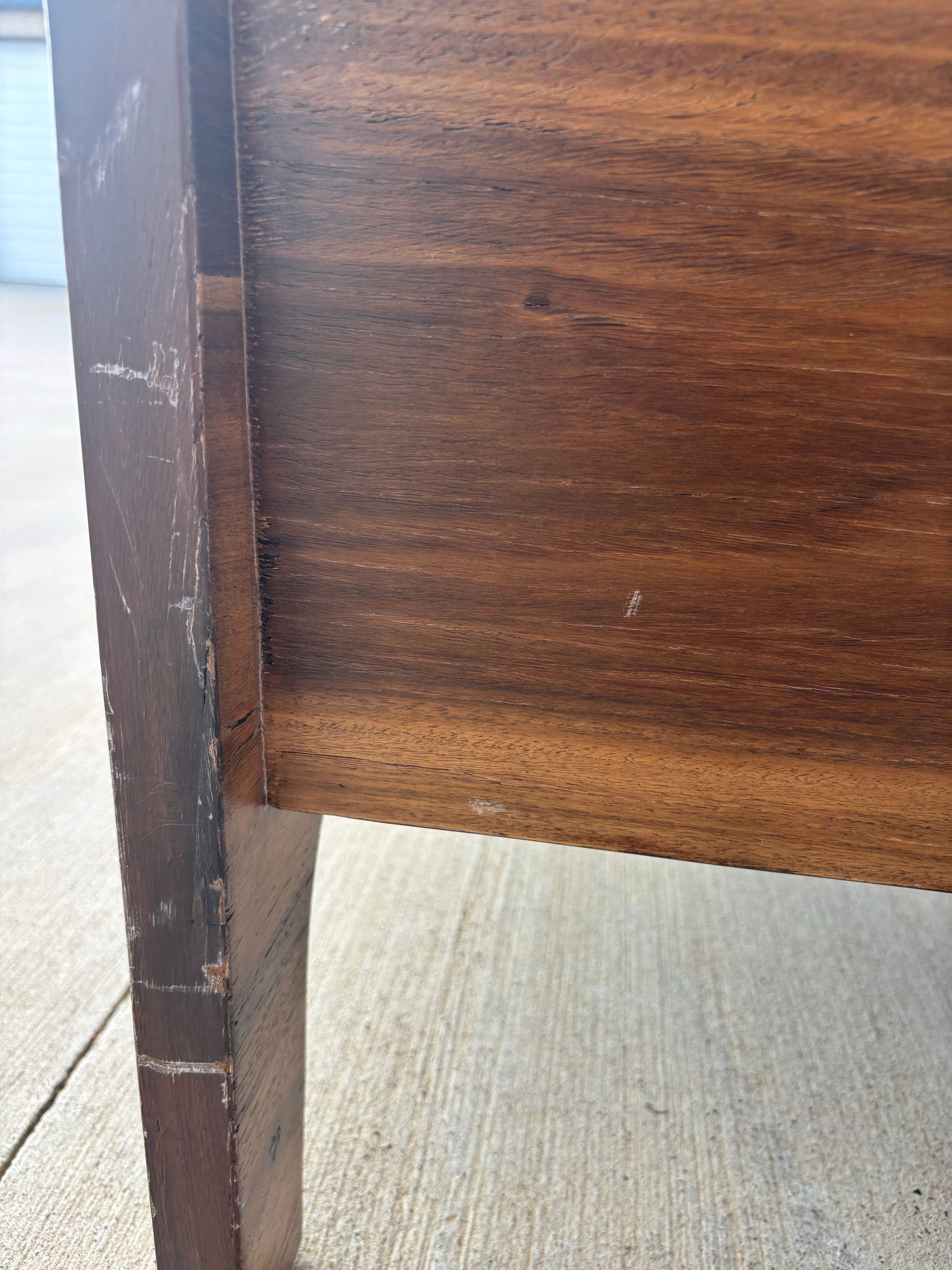 Modern Wooden Club Linen Chair - 6