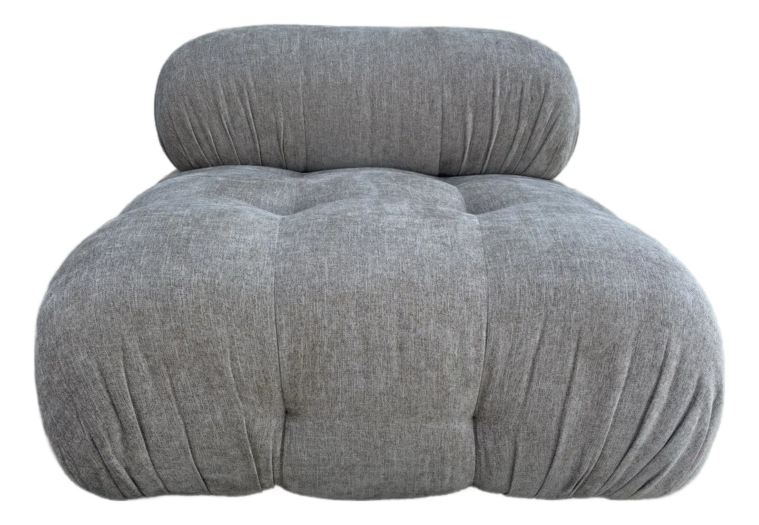 Modern and Minimalist Light Gray Bubble Chair: Its rounded, cloud-like silhouette brings a playful yet refined modern aesthetic, while the light gray upholstery keeps the look clean, neutral, and effortlessly stylish. Soft, supportive curves make