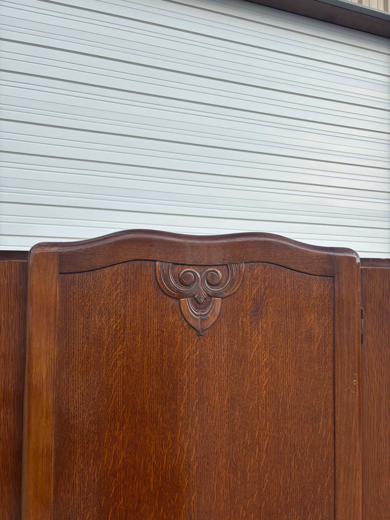 Vintage English Armoire, Vintage Art Deco Lebus Furniture Wardrobe With Key - 10