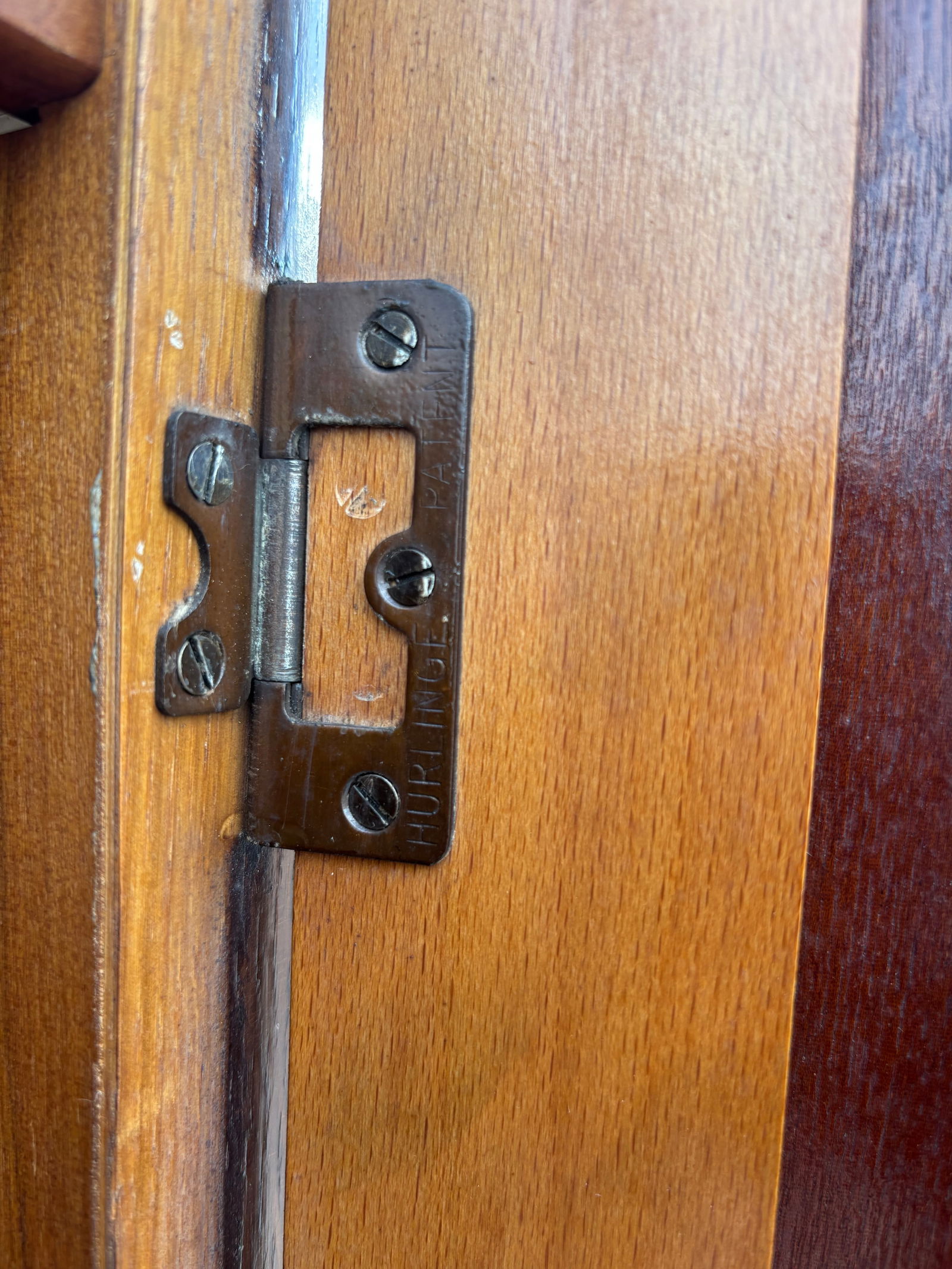 Vintage English Armoire, Vintage Art Deco Lebus Furniture Wardrobe With Key - 3