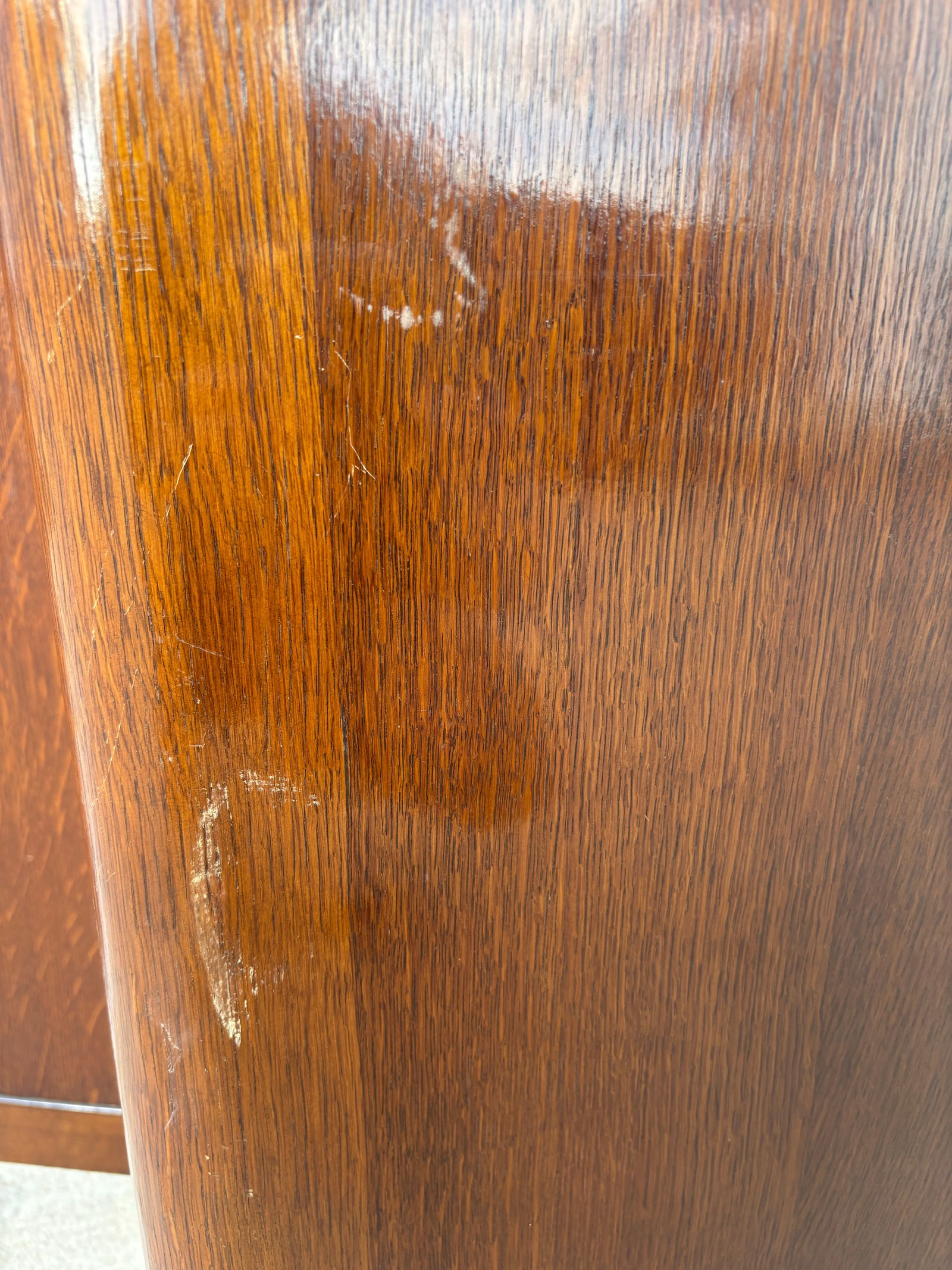 Vintage English Armoire, Vintage Art Deco Lebus Furniture Wardrobe With Key - 9