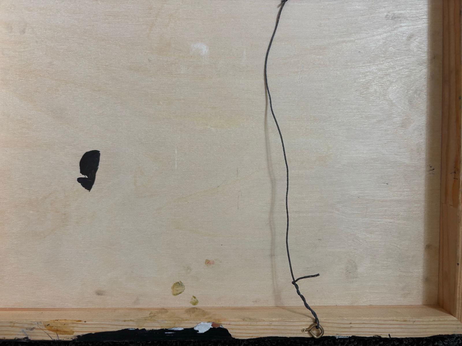 Late 20th Century Mixed Media Modern Rear Figural Nude on Canvas Board - 3