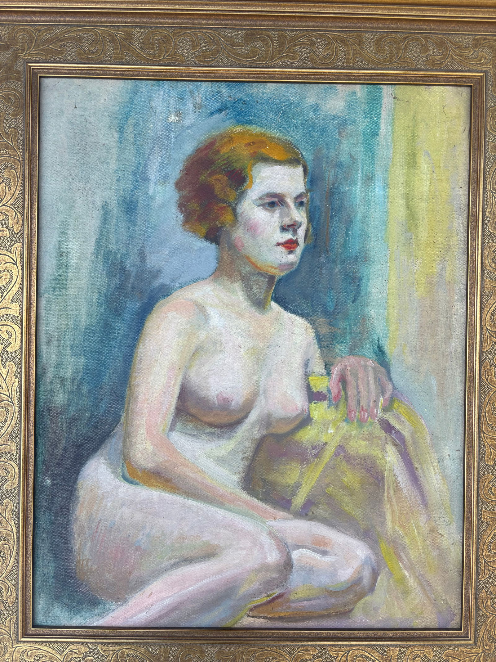 Late 20th Century Nude Painting of a Woman Oil Painting, Framed - 2