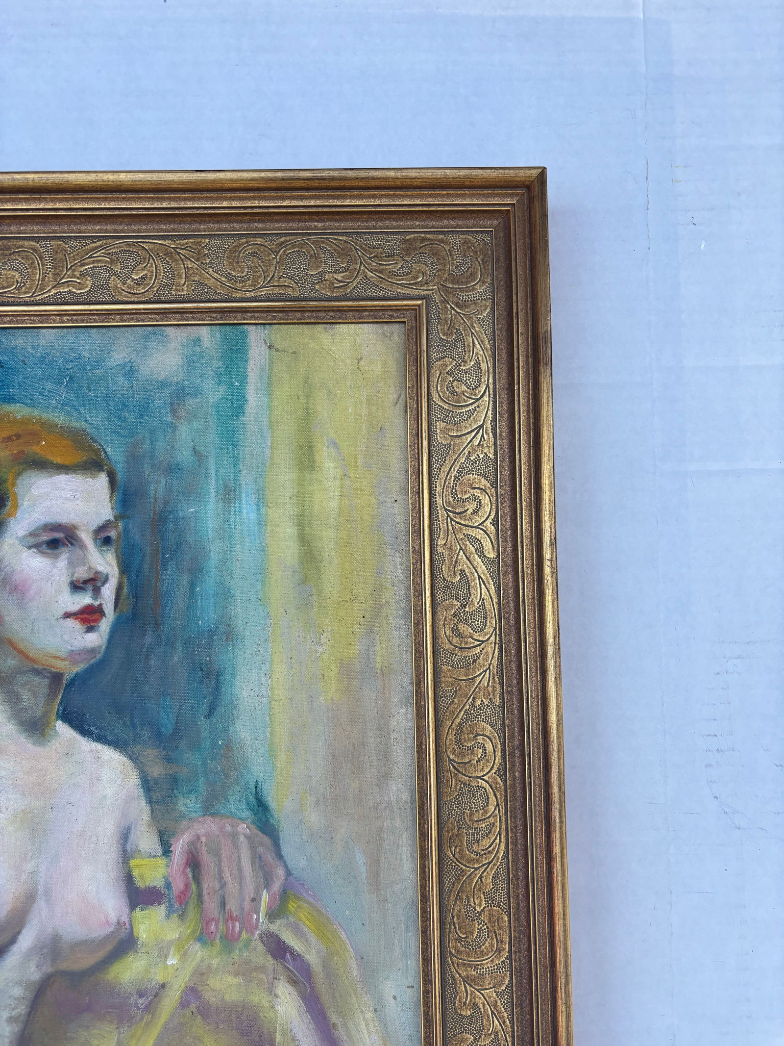 Late 20th Century Nude Painting of a Woman Oil Painting, Framed - 6