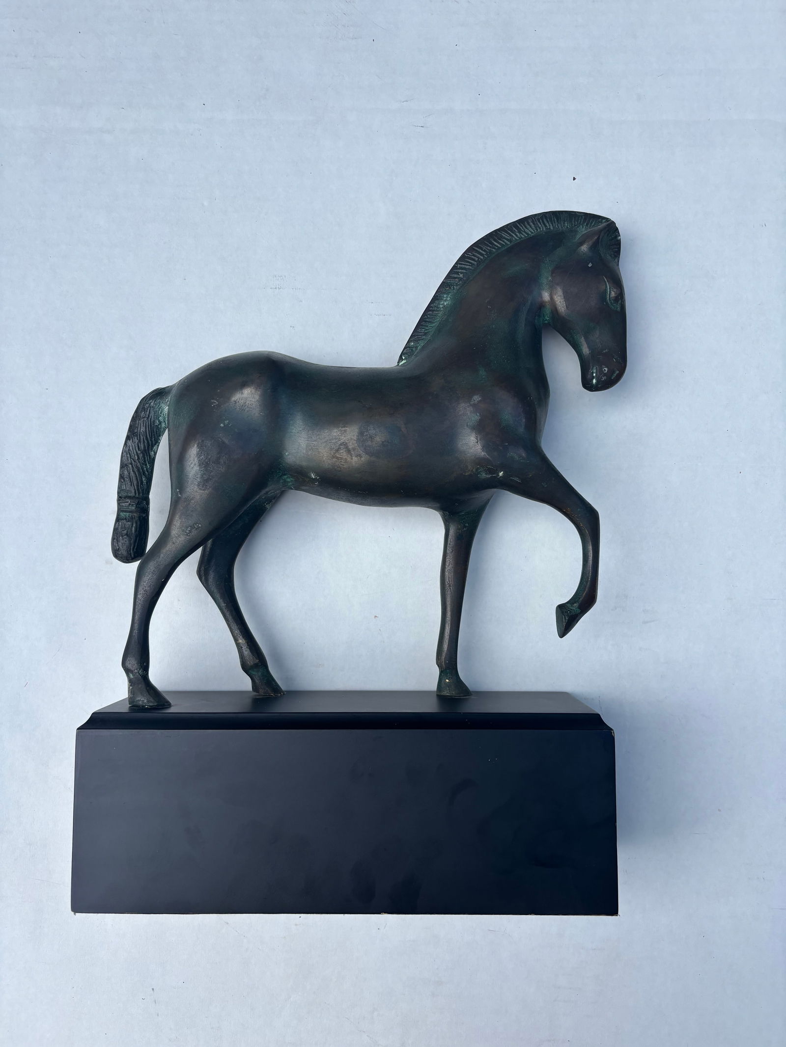 Mid 20th Century Styled After Leonardo Davinci's Horse (Also Known as Gran Cavallo) Patinated Grec - 4