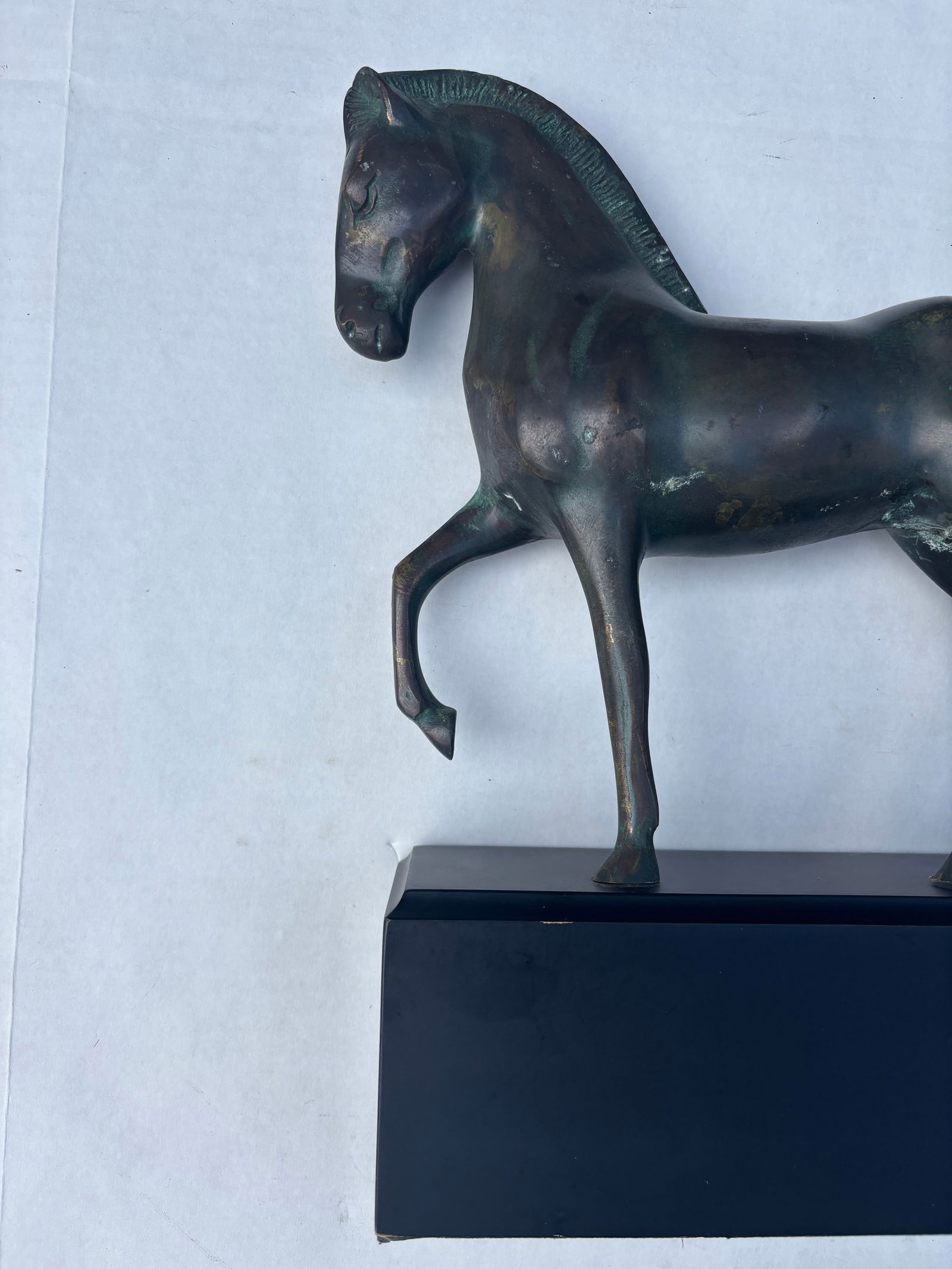 Mid 20th Century Styled After Leonardo Davinci's Horse (Also Known as Gran Cavallo) Patinated Grec - 8