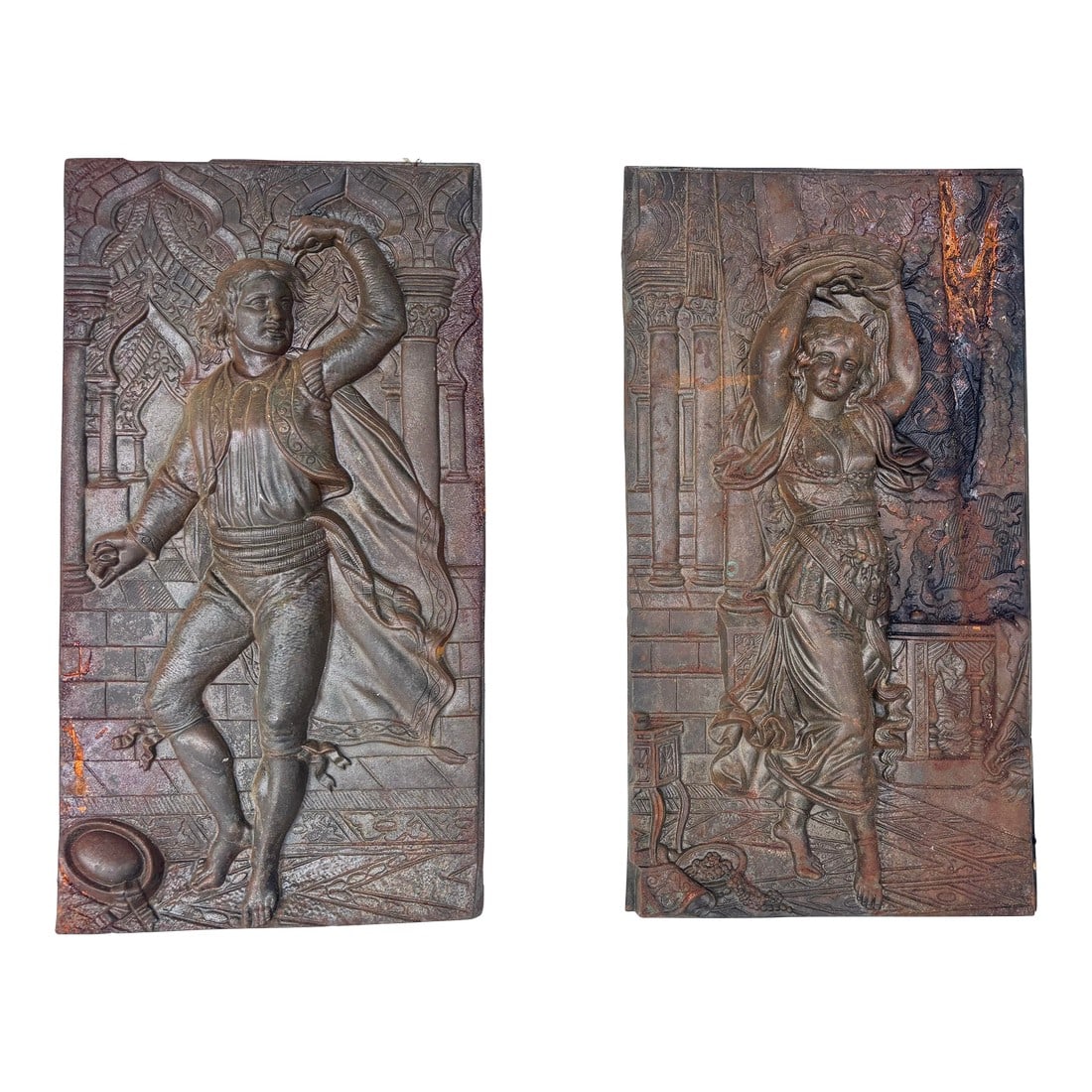 French 19th Century Louis XVI Patinated Bronze Plaques (1 of 7)