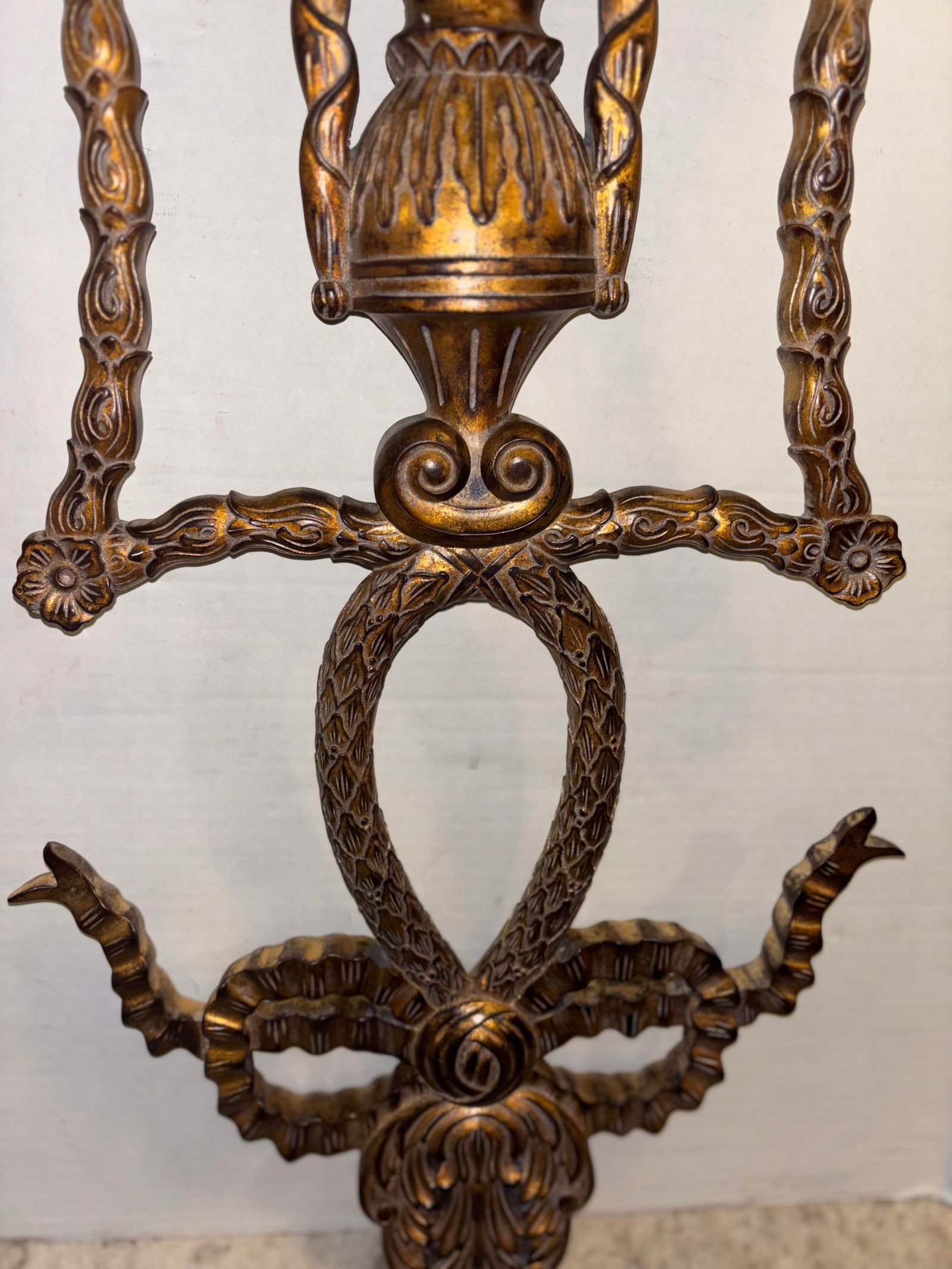 John-Richard 18th Century Styled Vintage Intricate Moran Mirror in Pewter, John-Richard Mirror - 3