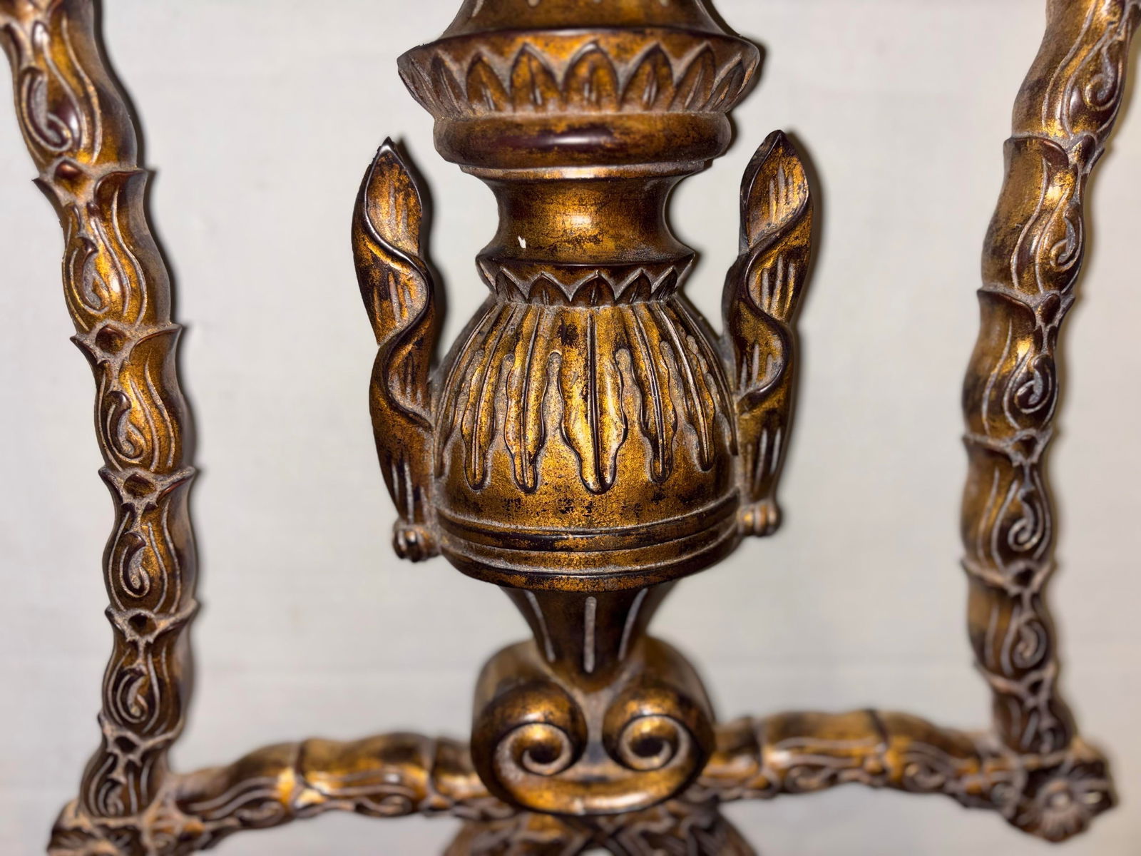 John-Richard 18th Century Styled Vintage Intricate Moran Mirror in Pewter, John-Richard Mirror - 6