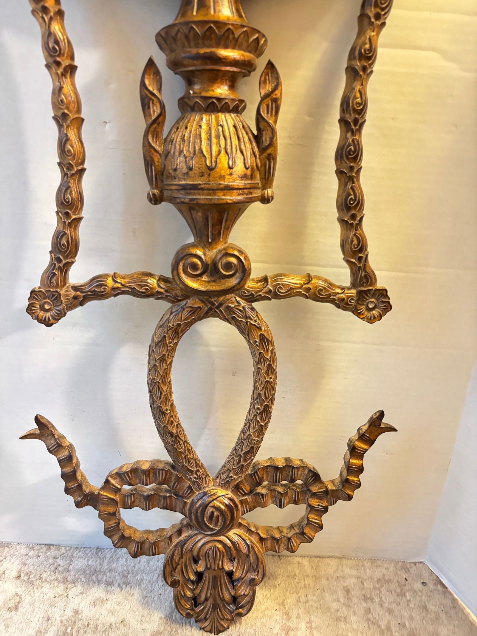 John-Richard 18th Century Styled Vintage Intricate Moran Mirror in Pewter, John-Richard Mirror - 9