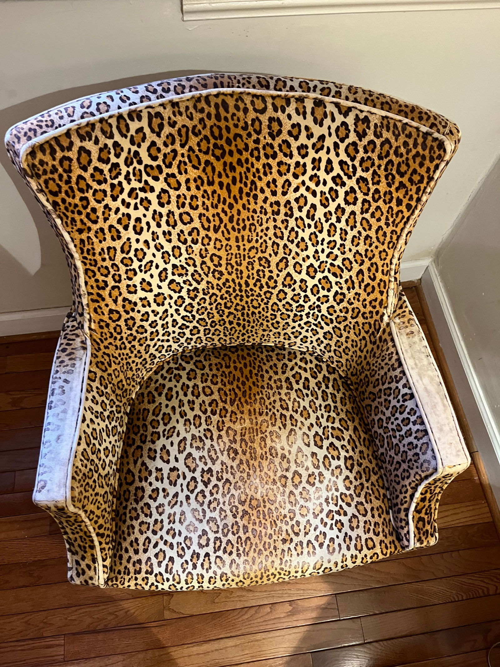 Vintage Leopard Print Armchair - 5