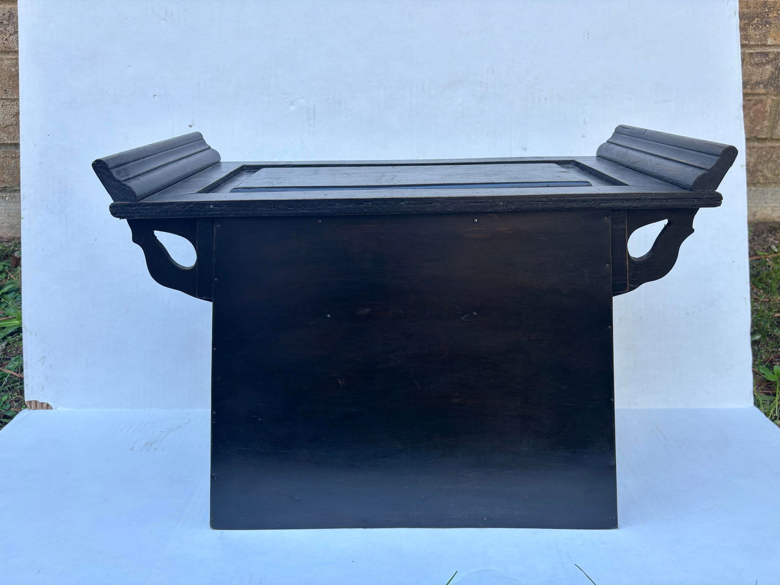 Chinese Antique 19th Century Black Cabinet Qing Dynasty - 4