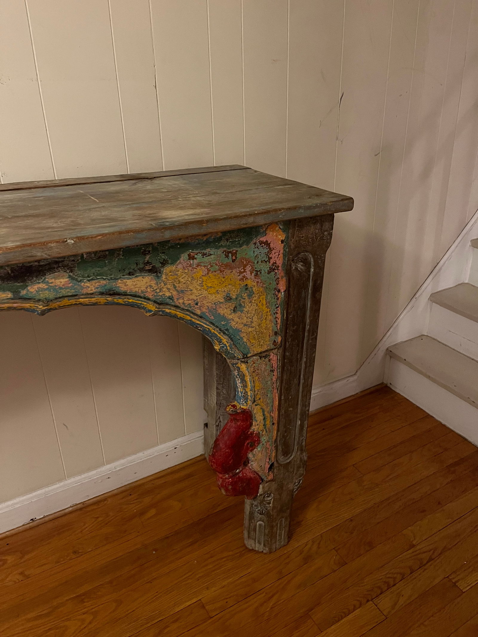 1950s Colorful Vintage Indian Large Entry Table - 10