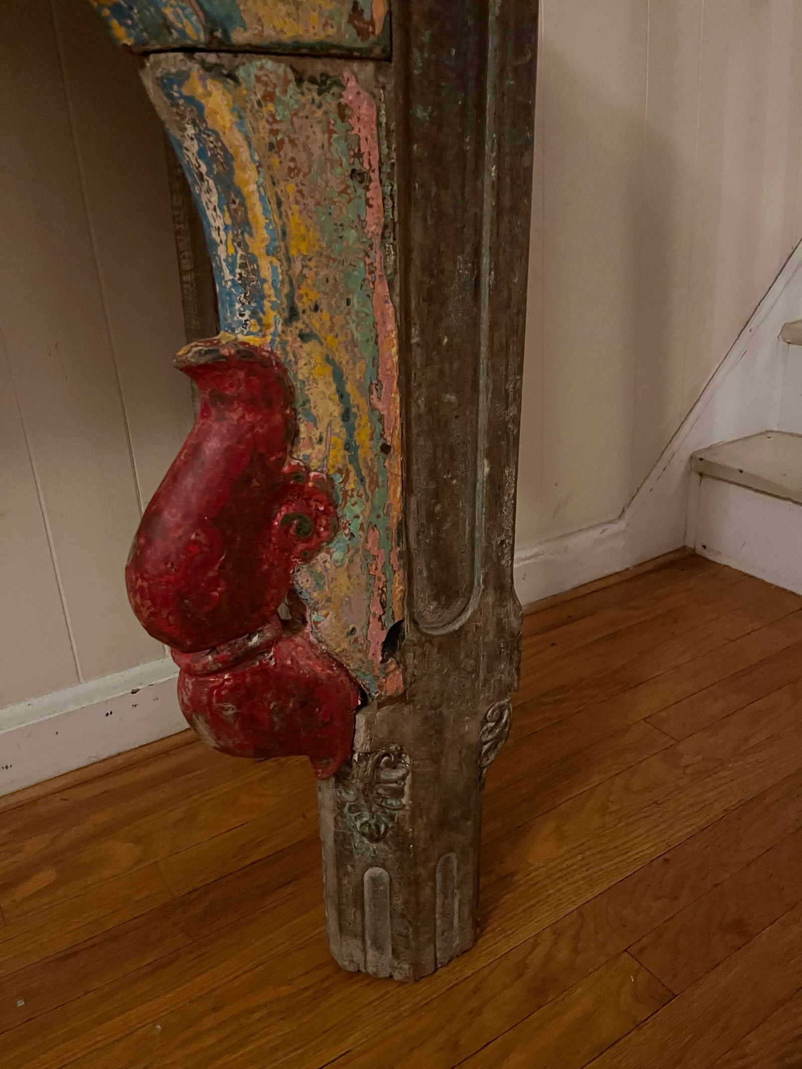 1950s Colorful Vintage Indian Large Entry Table - 3