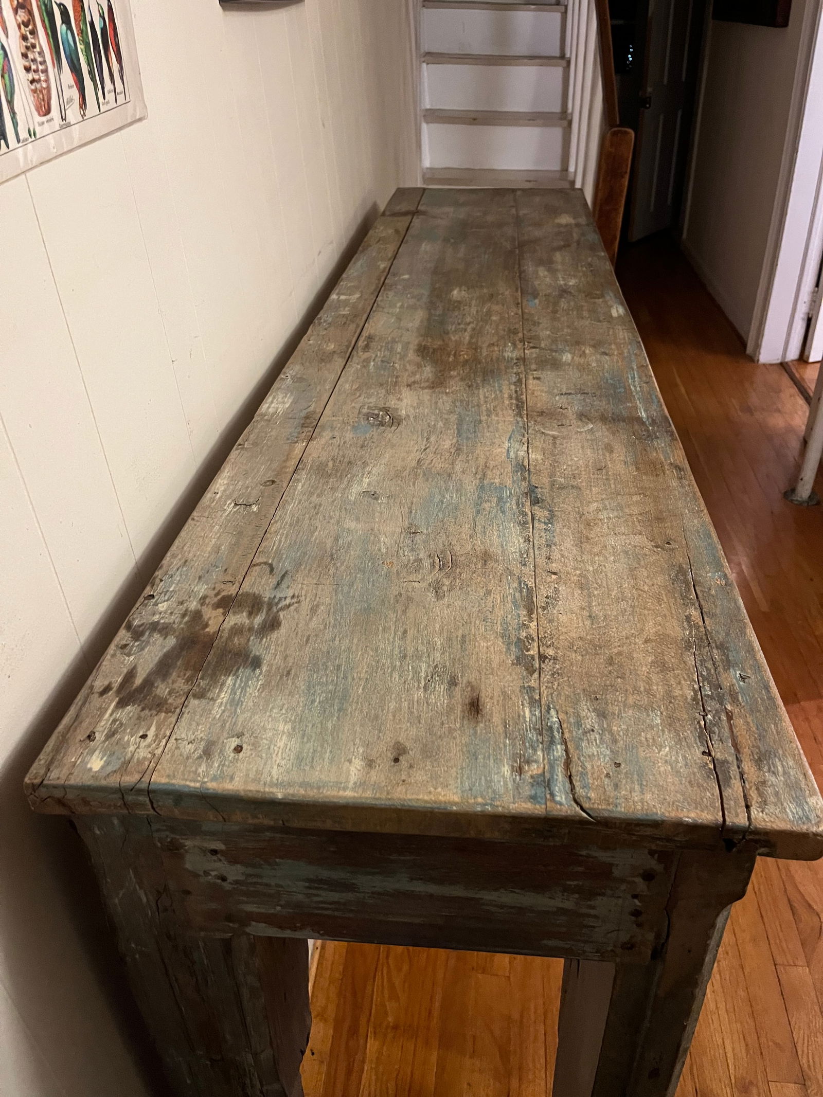 1950s Colorful Vintage Indian Large Entry Table - 5