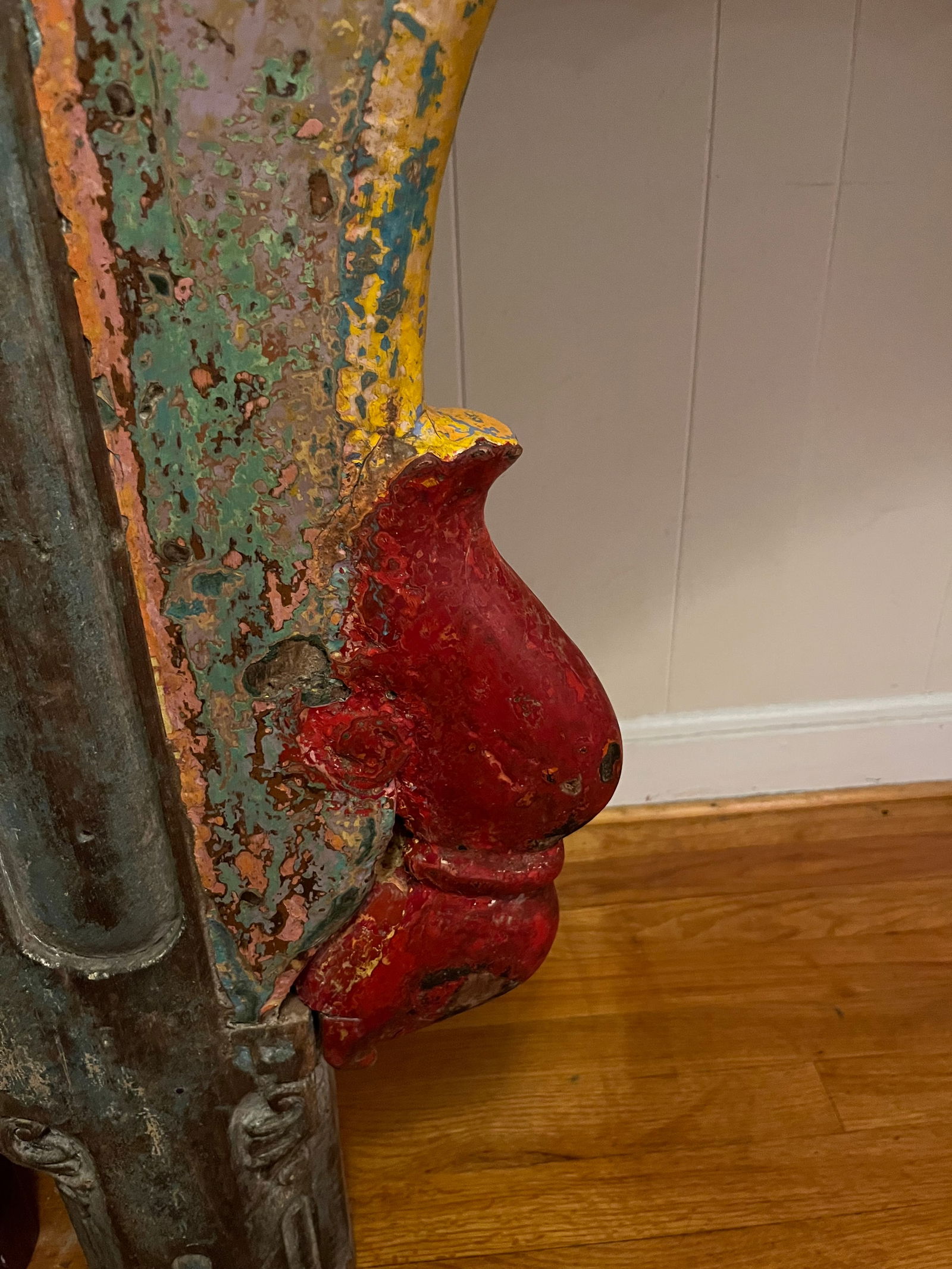 1950s Colorful Vintage Indian Large Entry Table - 7