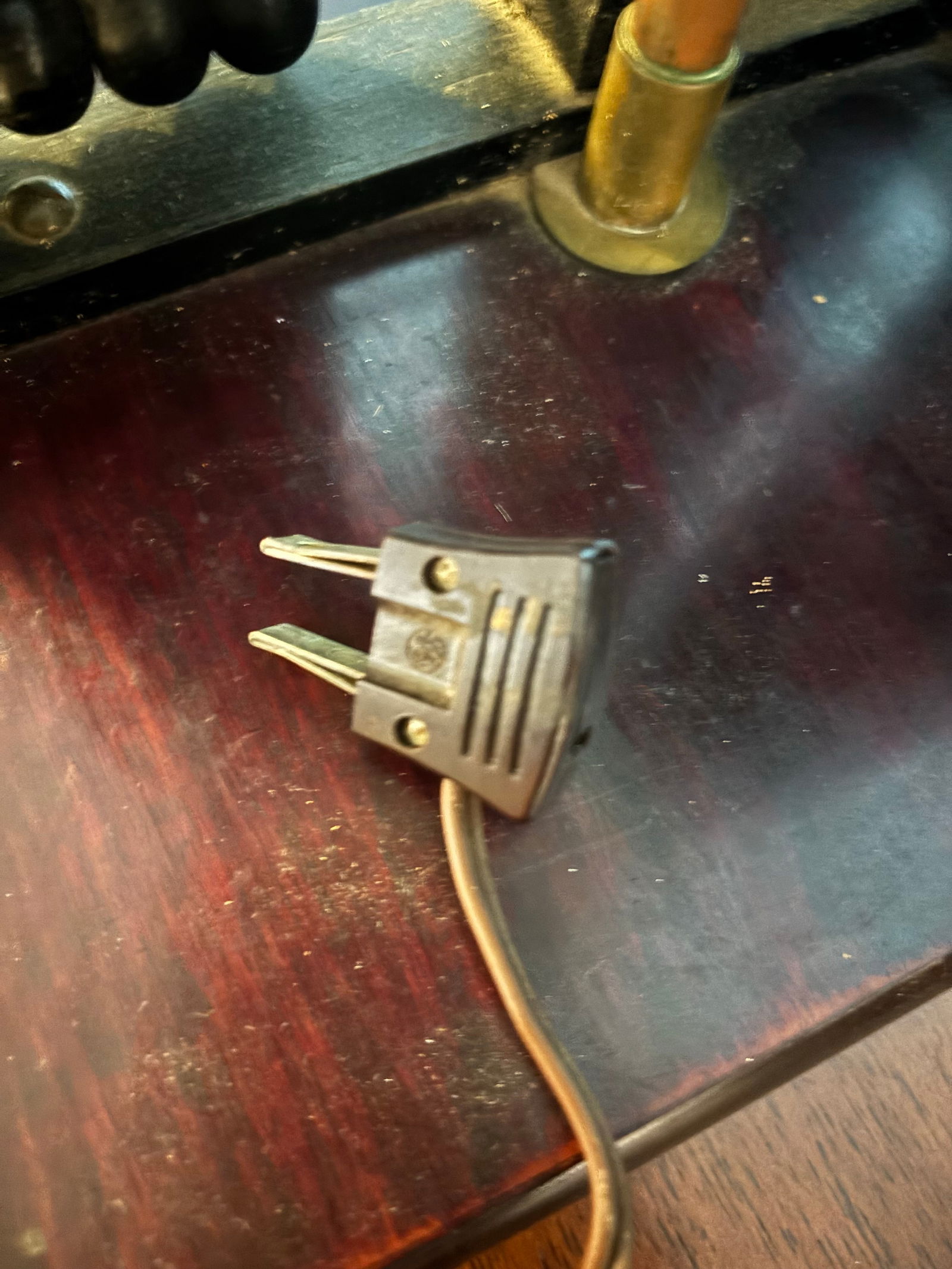 Early 20th Century Chinese Abacus Lamps With Brass Detailing, Pair - 5