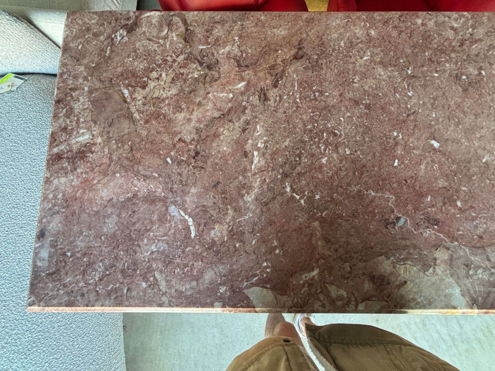 Late 19th Century Louis XIV-style Gilded Wood and Pink Marble Top Console Table - 9