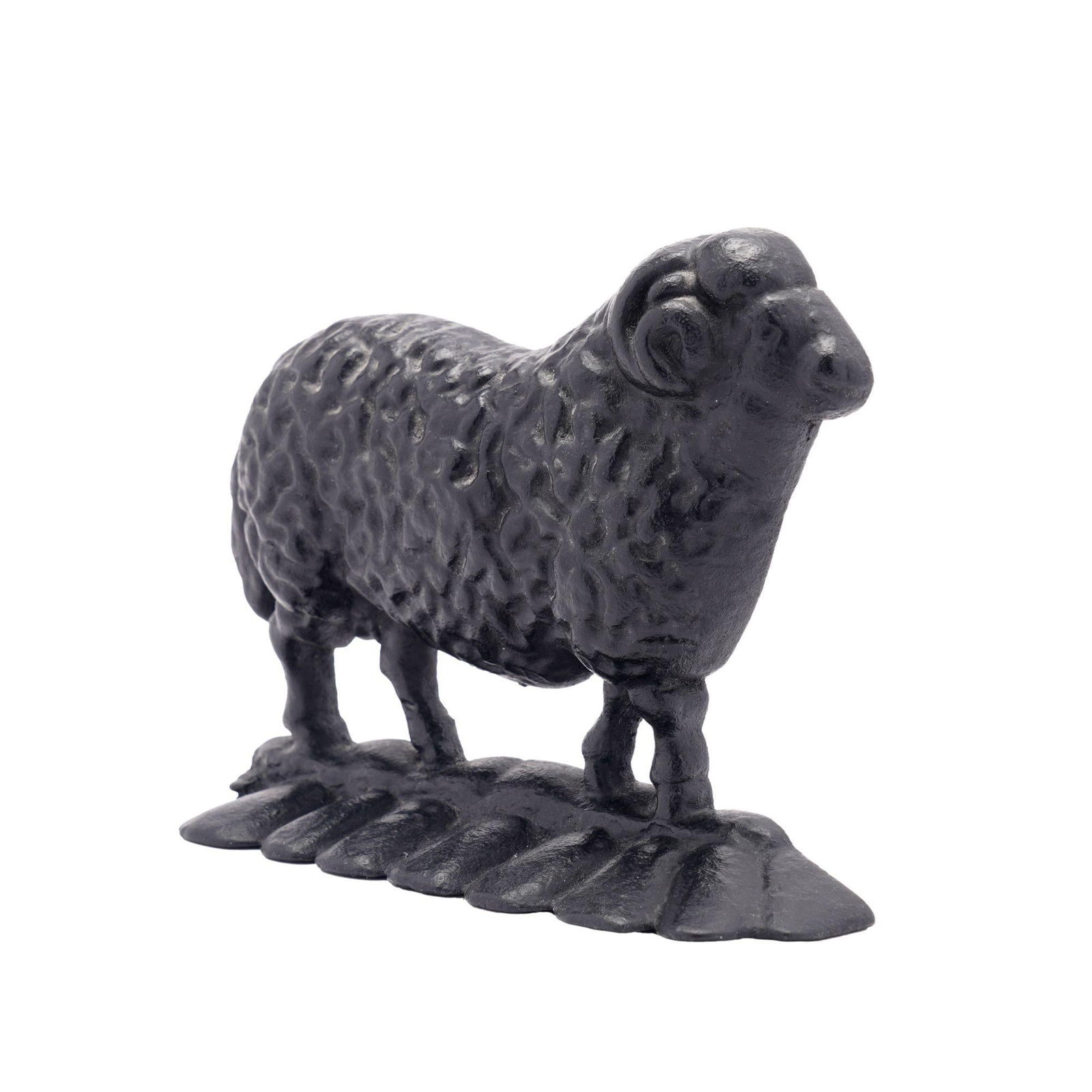 English Victorian Cast Iron Ram Doorstop, C. 1880 - 2