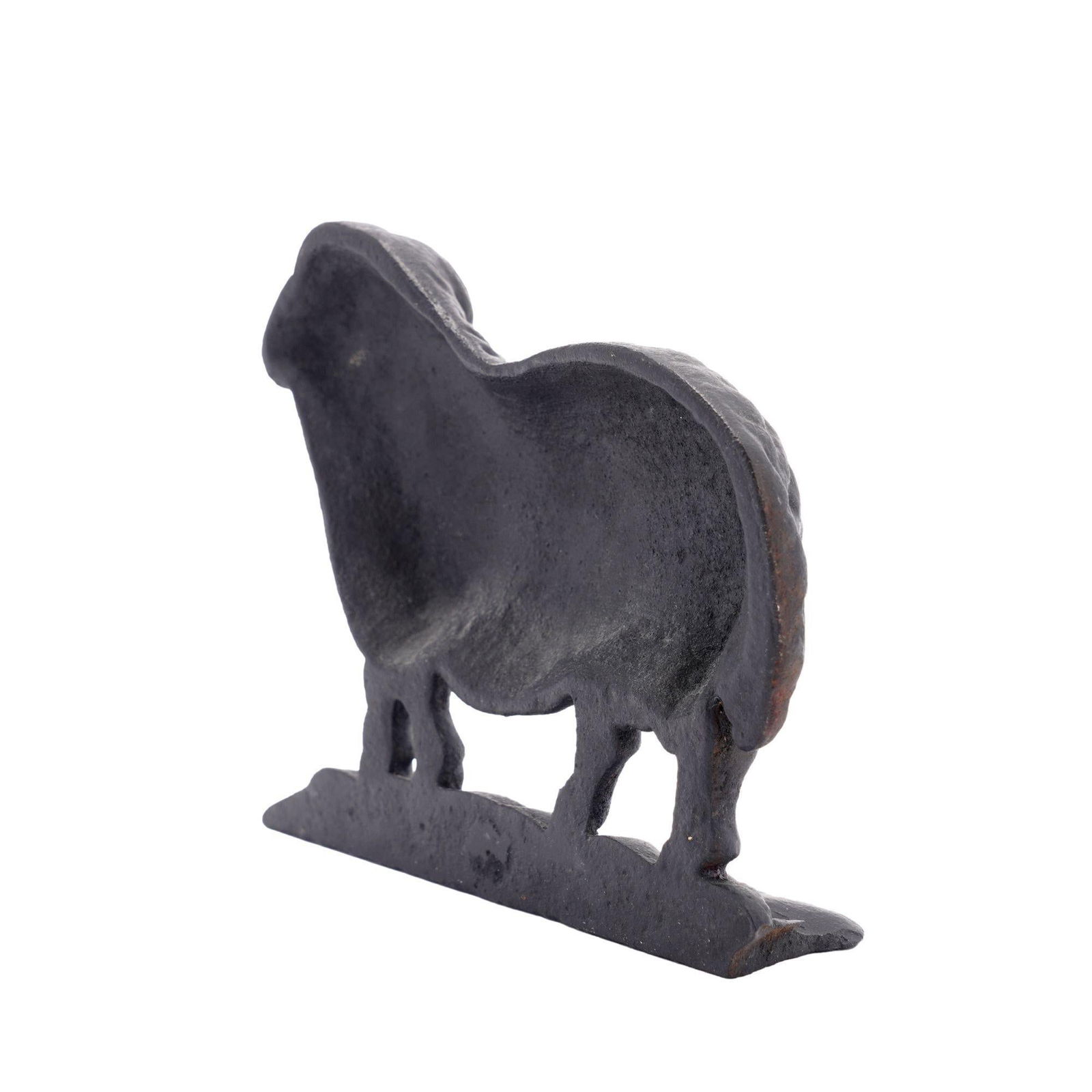 English Victorian Cast Iron Ram Doorstop, C. 1880 - 6