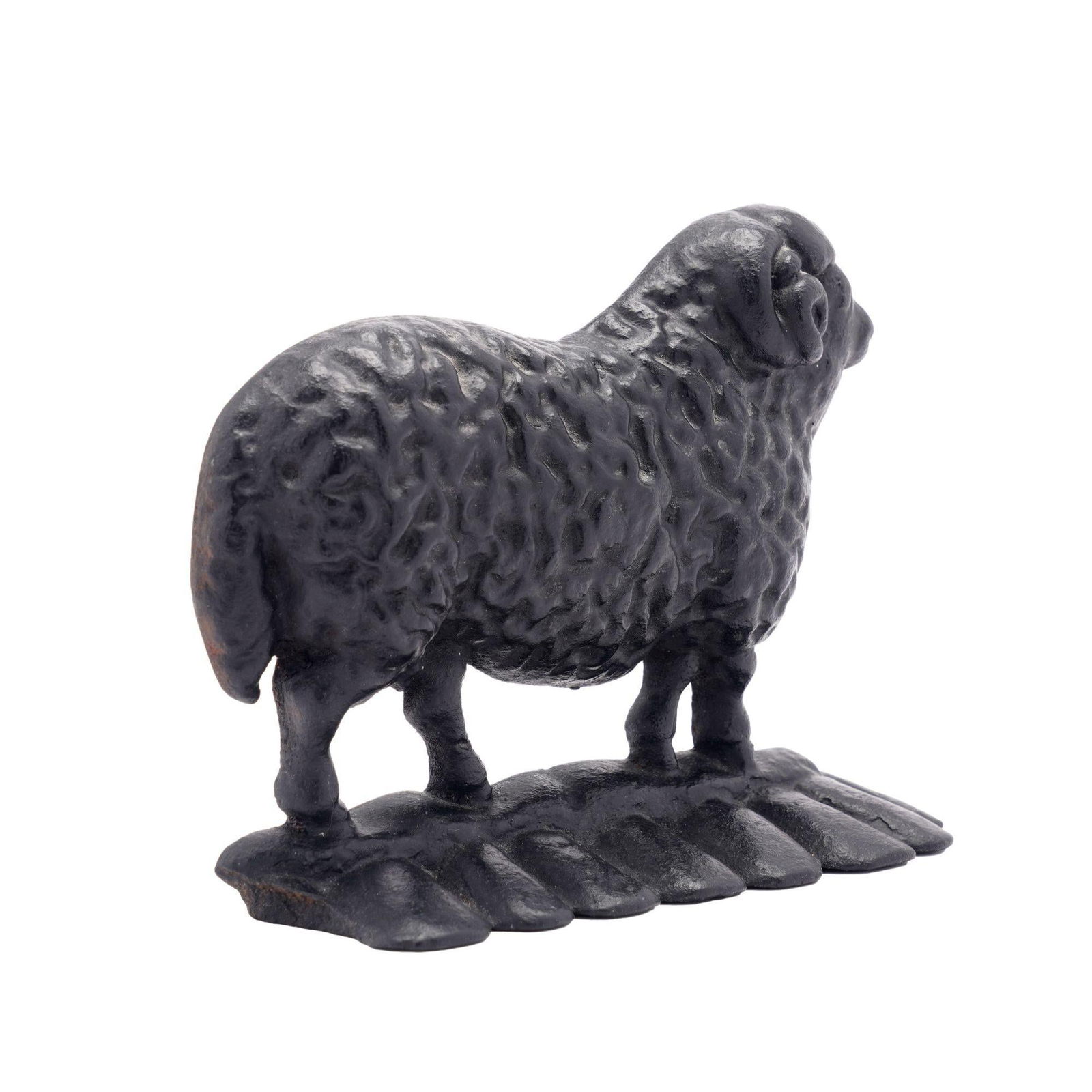 English Victorian Cast Iron Ram Doorstop, C. 1880 - 7
