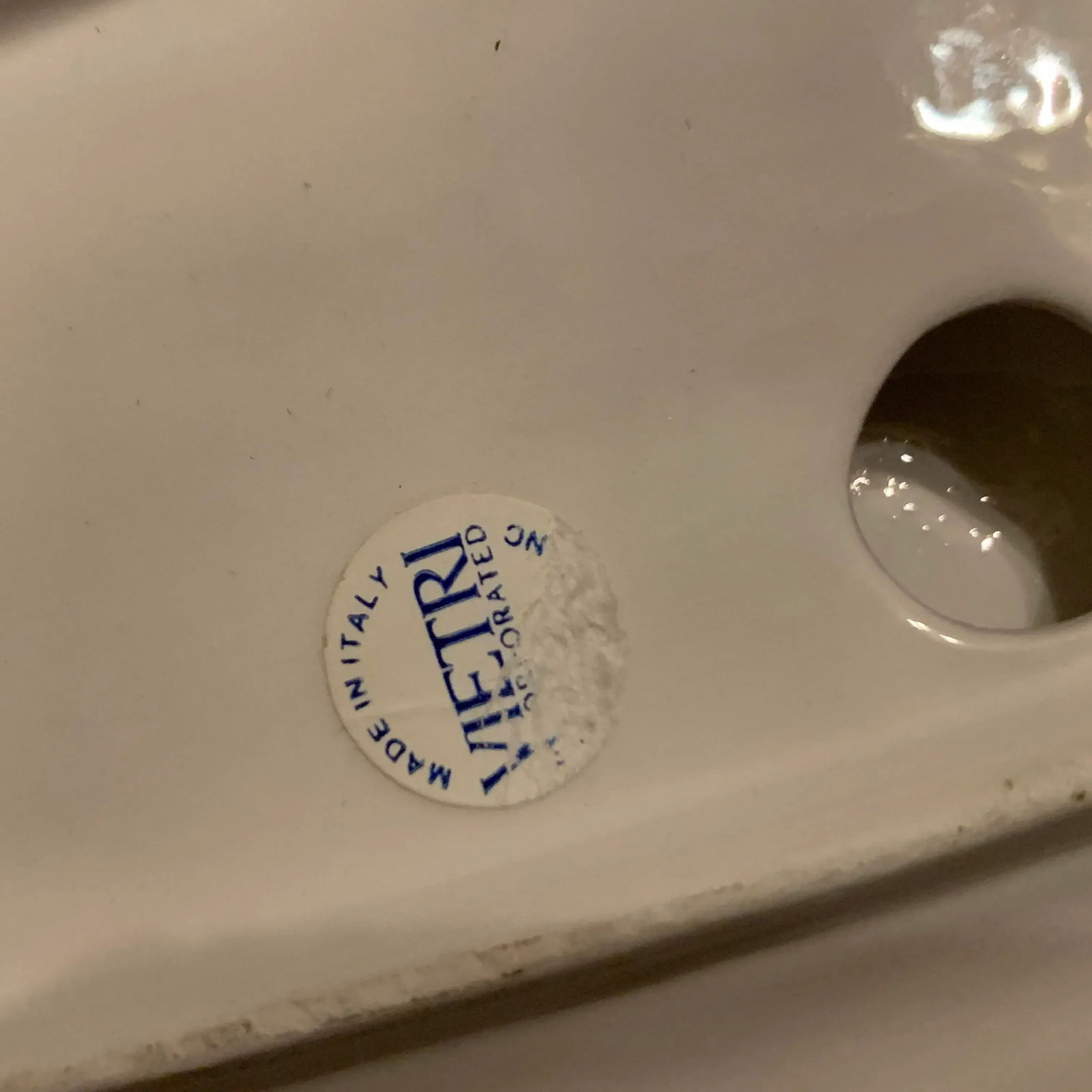 Italian Majolica Vietri Frog and Faux Bois Plate - 11