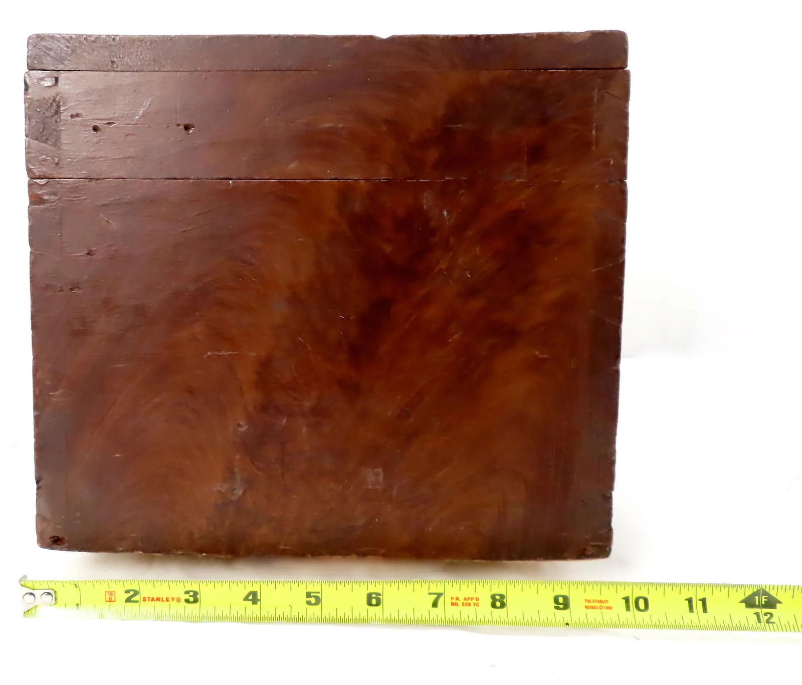 Mid 19th Century Antique Faux Burl Mahogany Grain Painted Document Box - 12