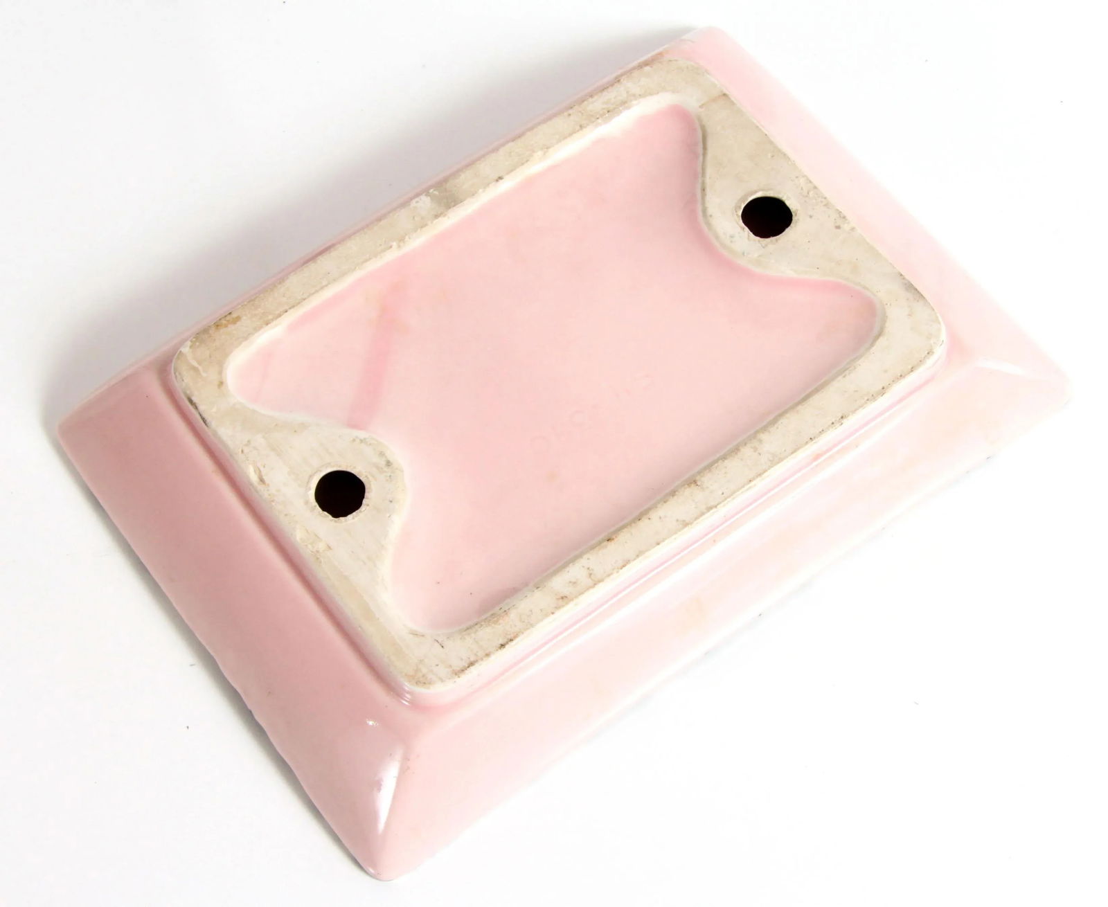 Mid Century Modern Pink Ceramic & Wrought Iron Hairpin Ashtray Stand - 11