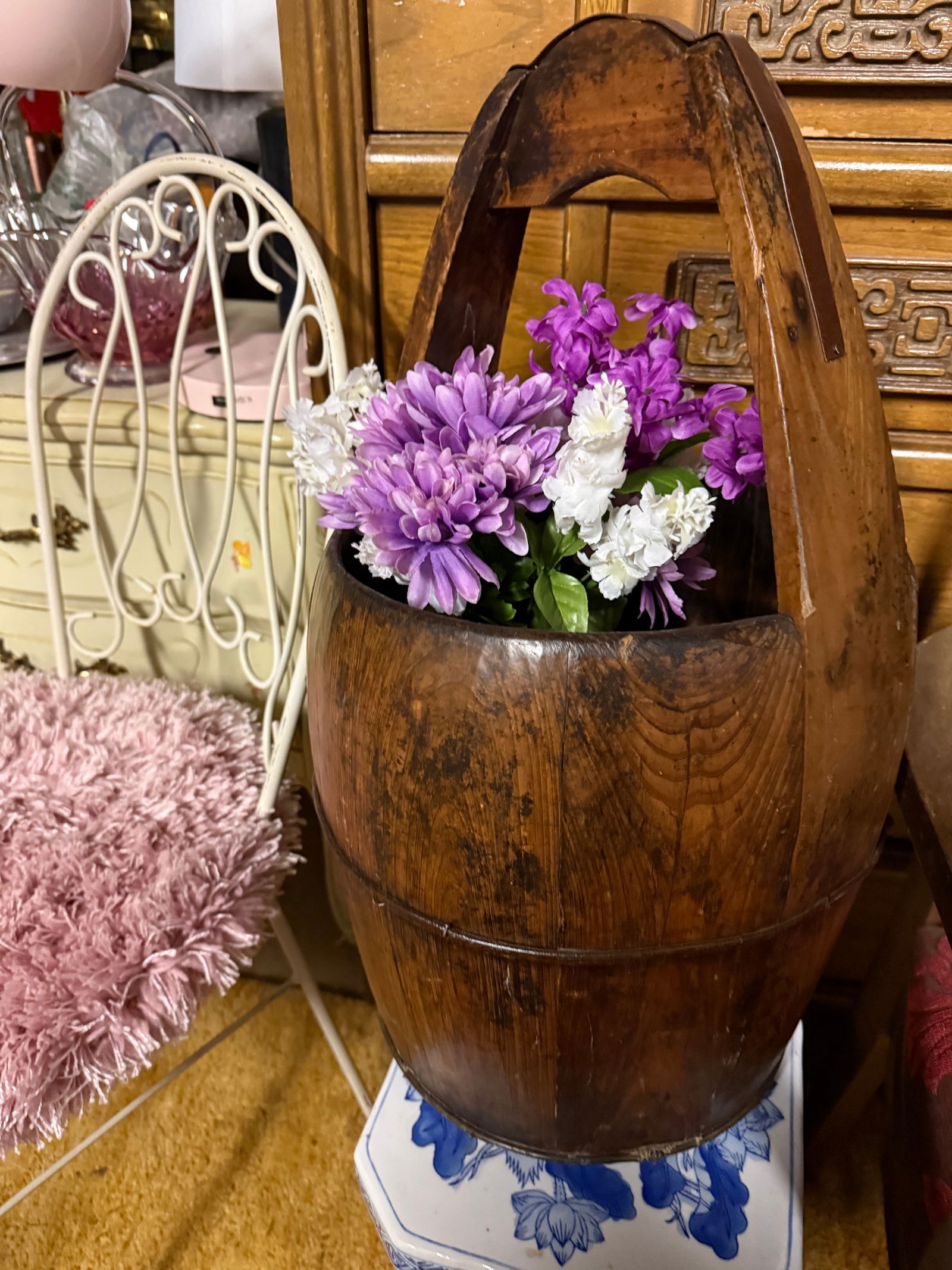 Antique Chinese Water Bucket - 3