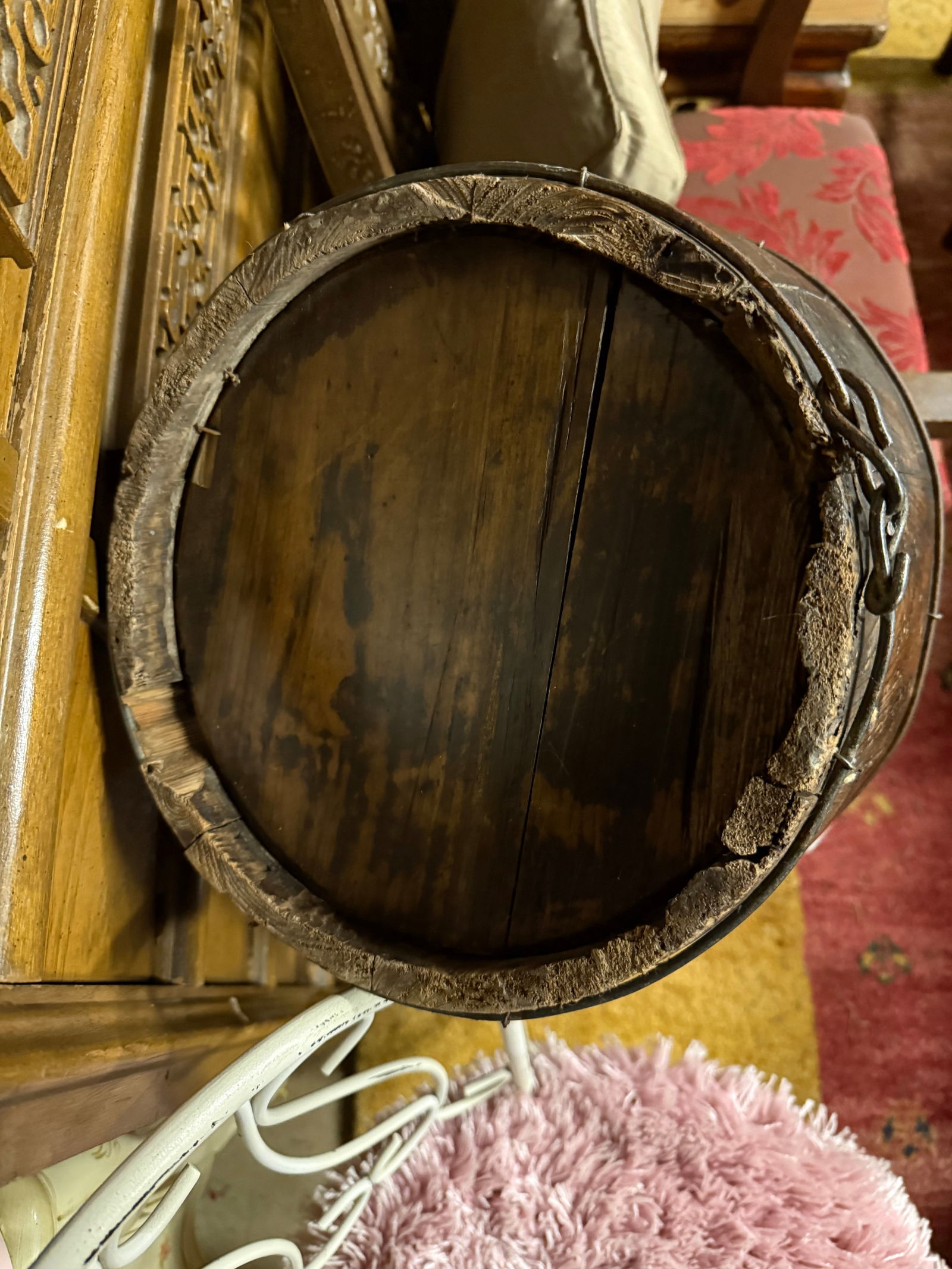 Antique Chinese Water Bucket - 9