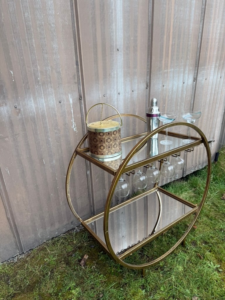 Classic 1960's Gold Embossed Ice Bucket - 3