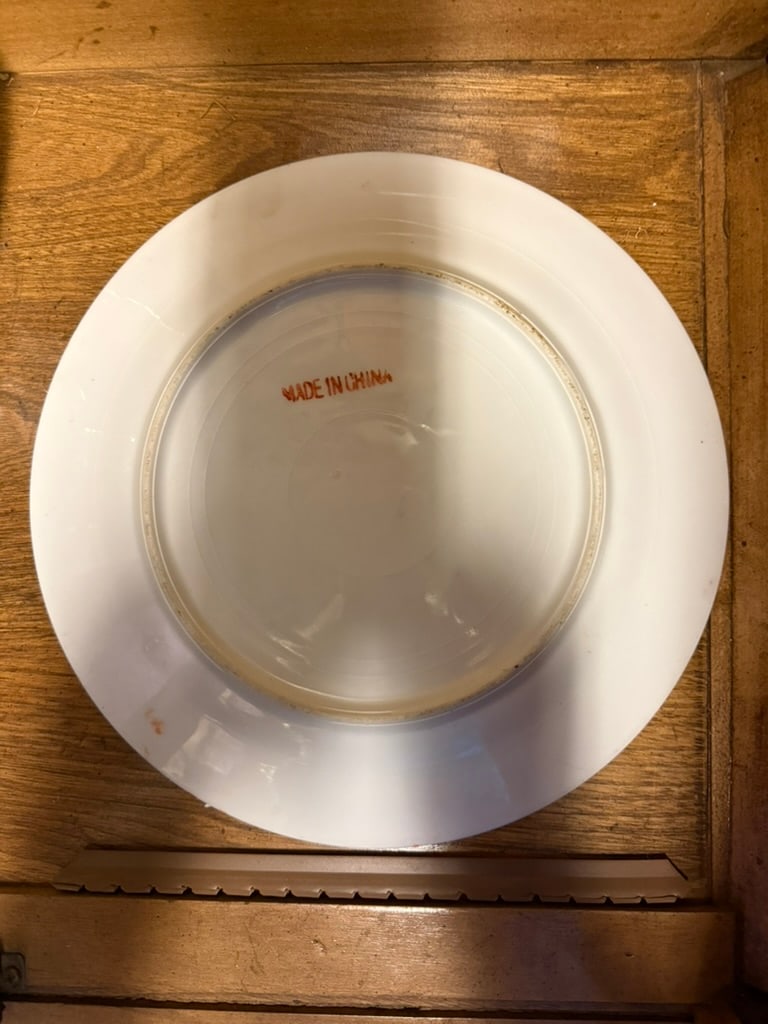 1950s Handpainted Chinese Famille Rose Plate - 2