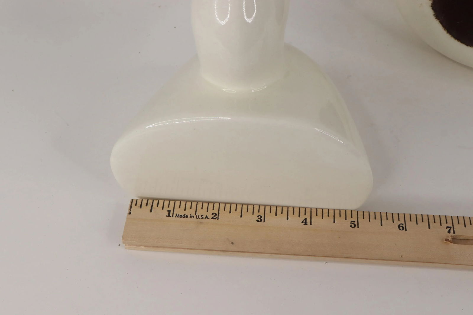 Vintage 70s Mid-Century Modern Heavy Porcelain Duck Head Bookends - a Pair - 6