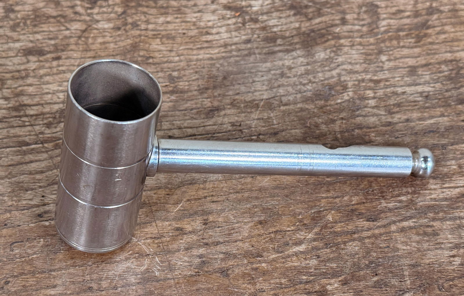 Mid Century Stainless Steel Cocktail Jigger Measuring Tool W/ Bottle Opener - 4