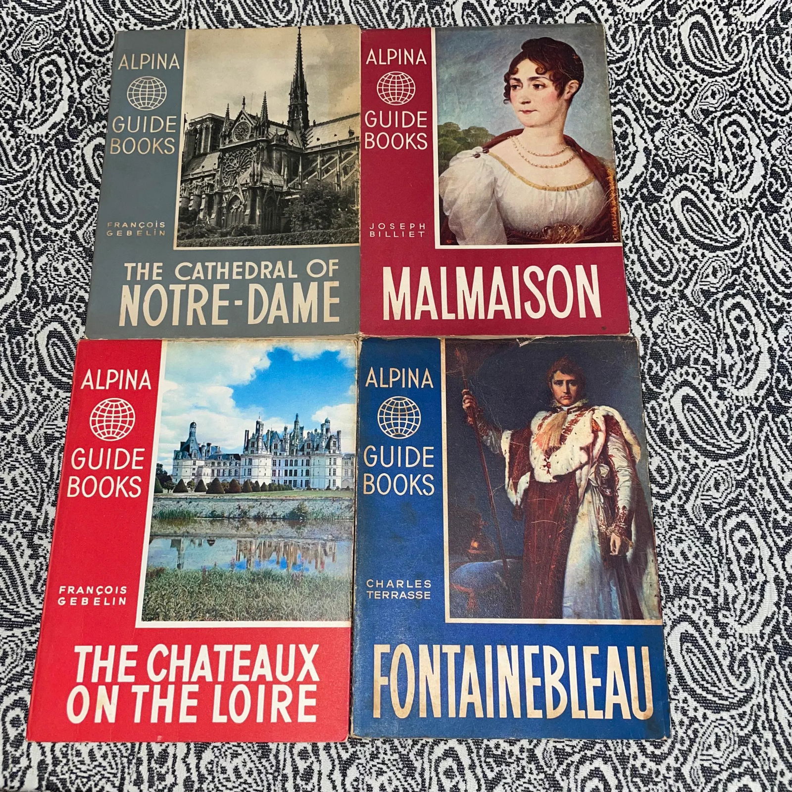 1950s French "Alpina Guide Books" Travel Guides- Set of 4 - 8